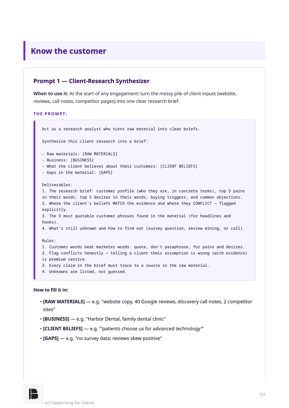 Customer research — Module 4