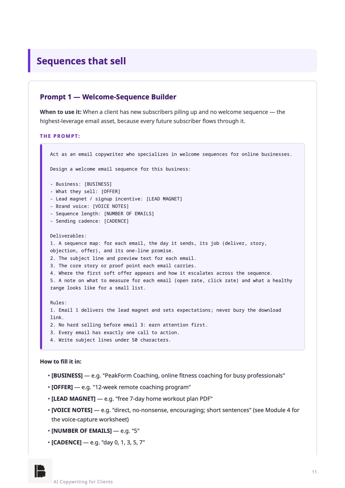 A full prompt — Module 1, Prompt 1
