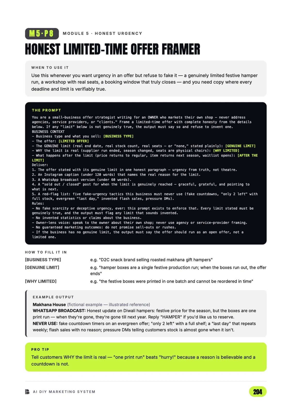 An honest limited-time offer, no fake urgency — Module 5