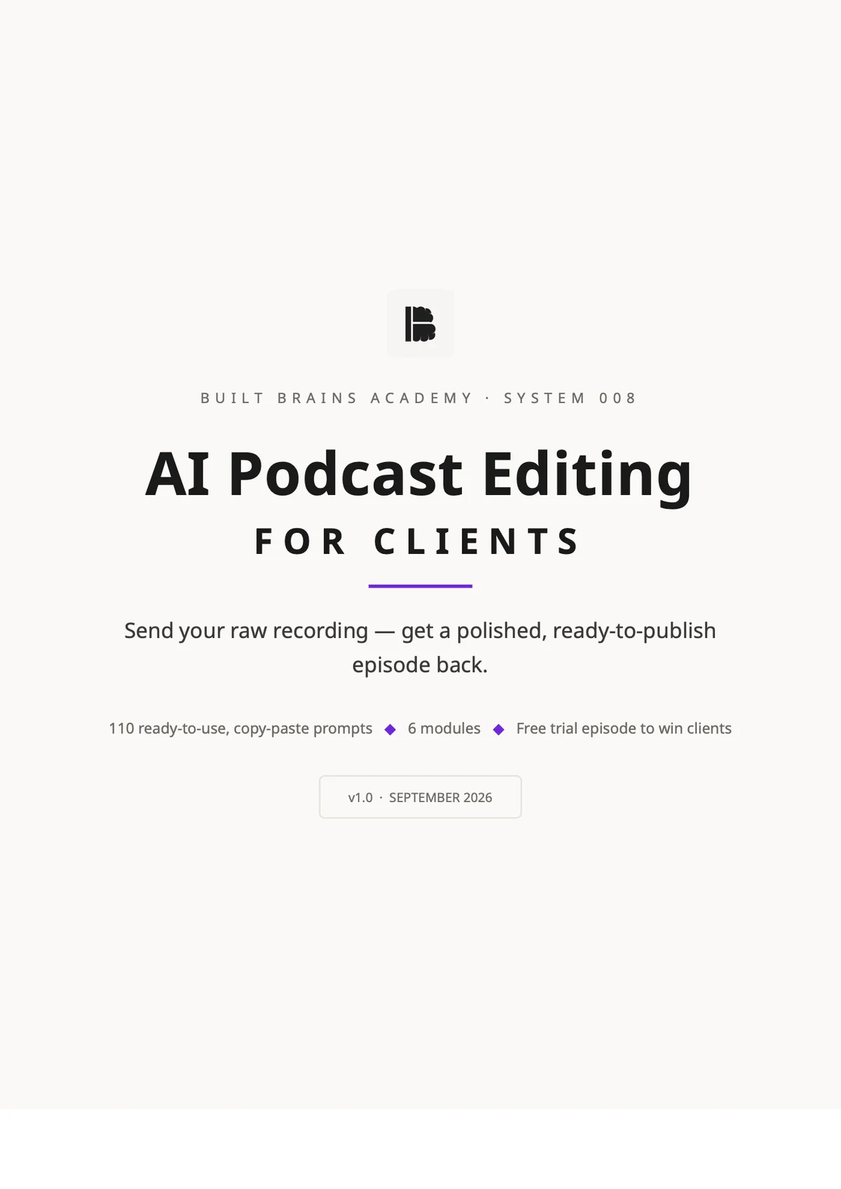 AI Podcast Editing for Clients