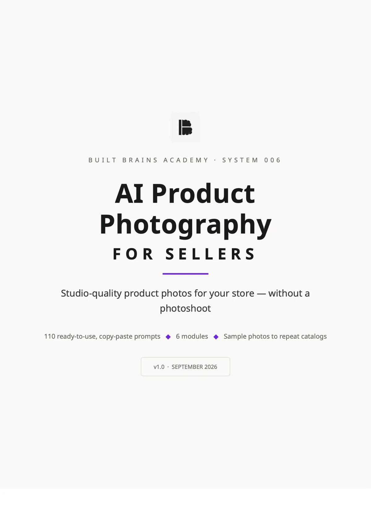 AI Product Photography for Sellers