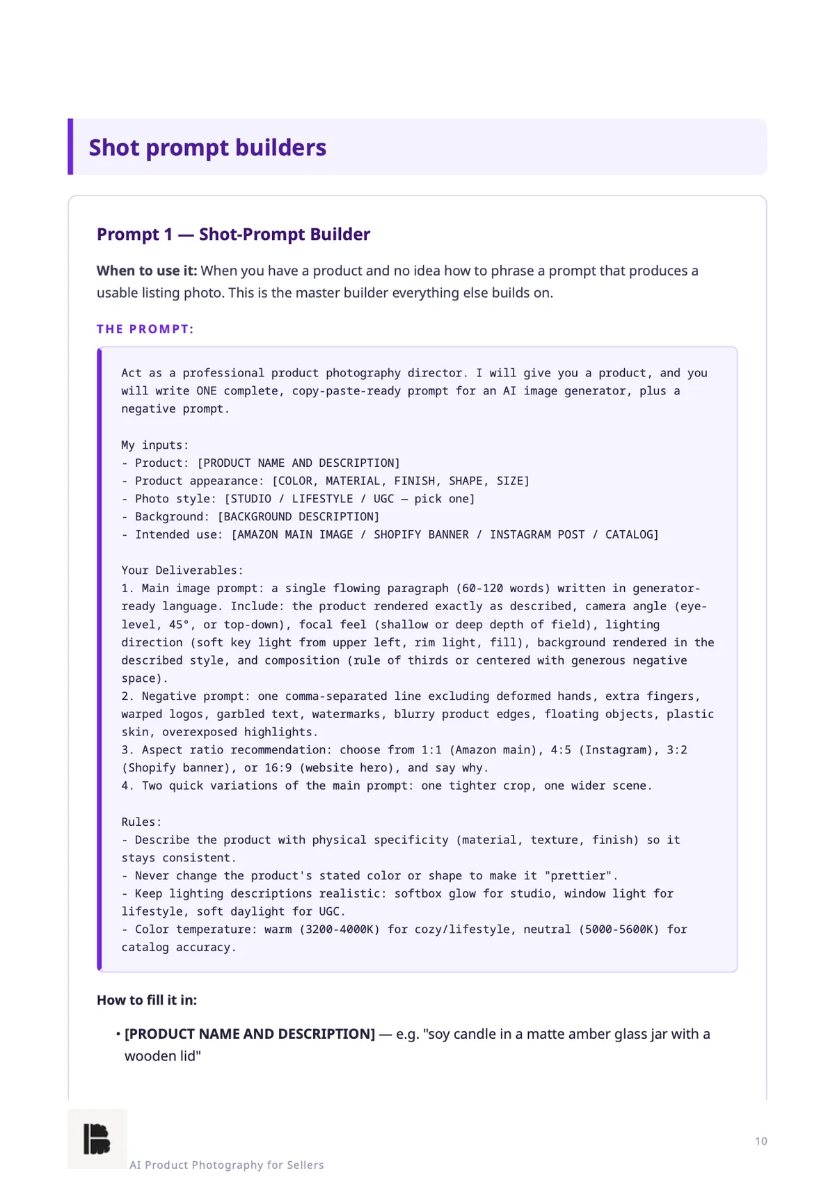A full prompt — Module 1, Prompt 1