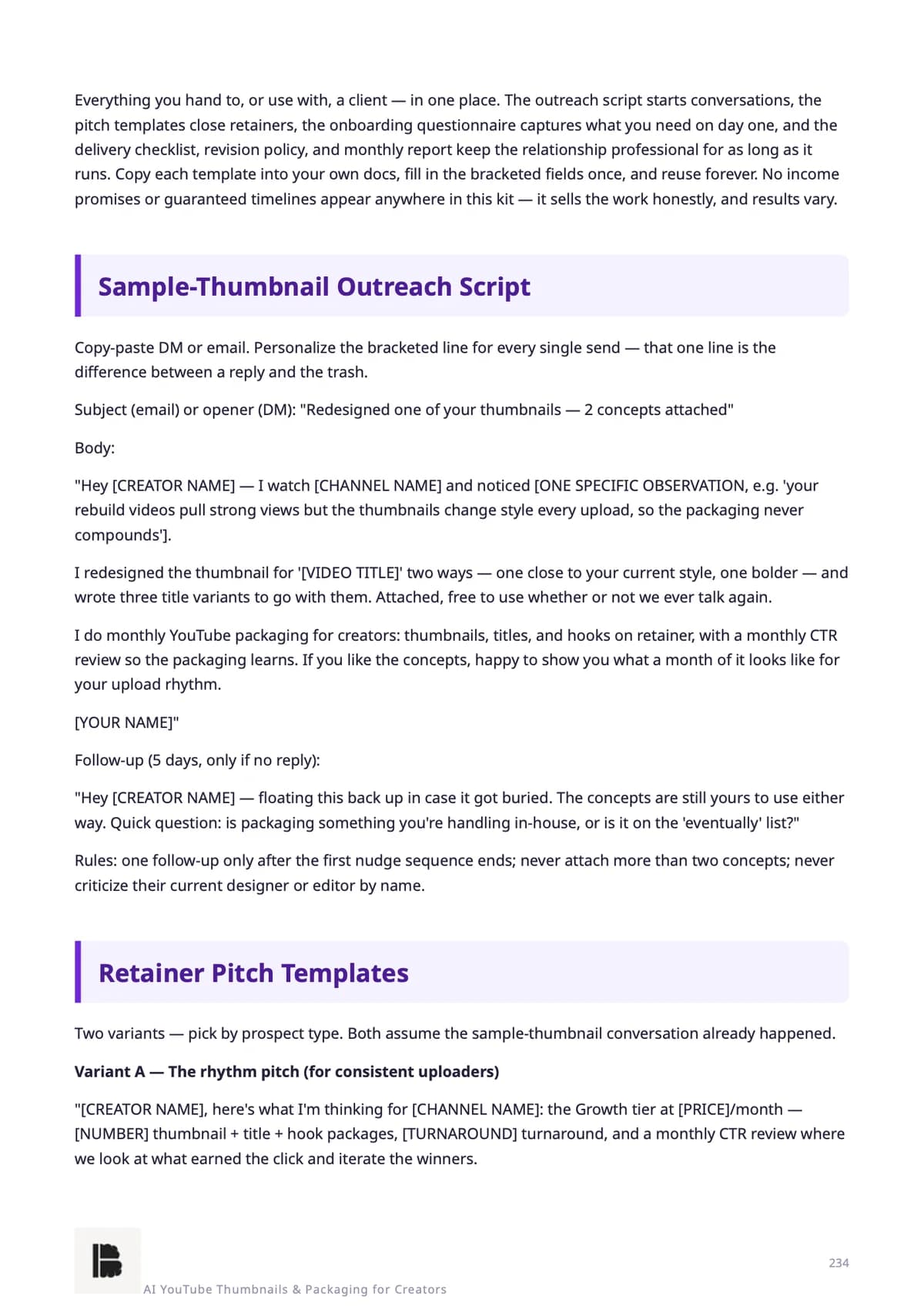 The sample-thumbnail outreach script
