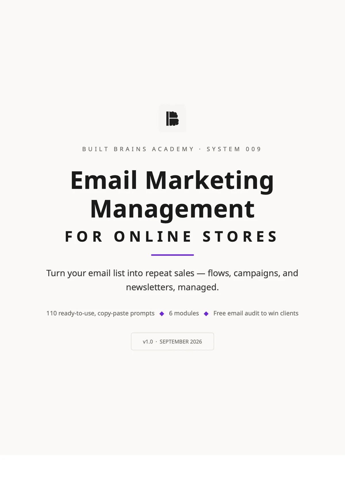 Email Marketing Management for Online Stores