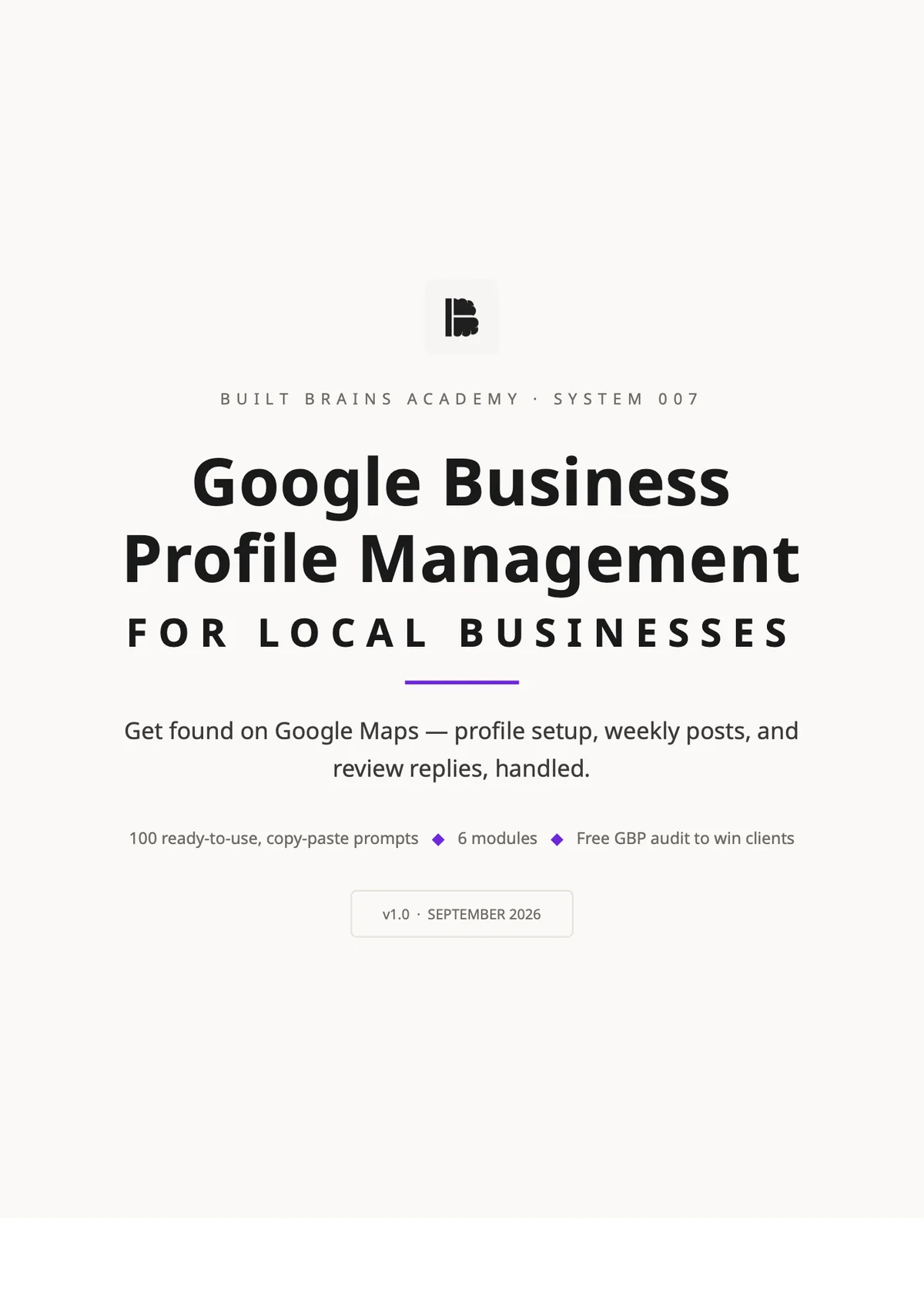 Google Business Profile Management
