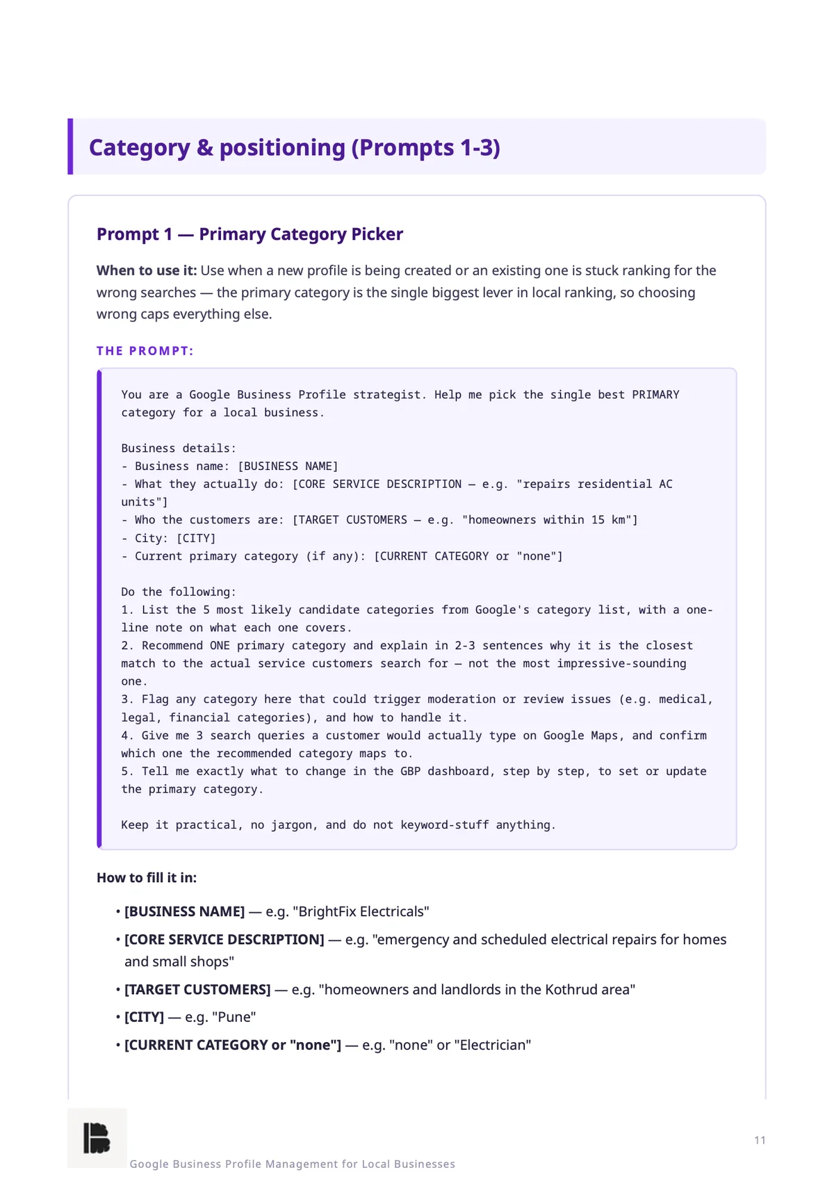 A full prompt — Module 1, Prompt 1