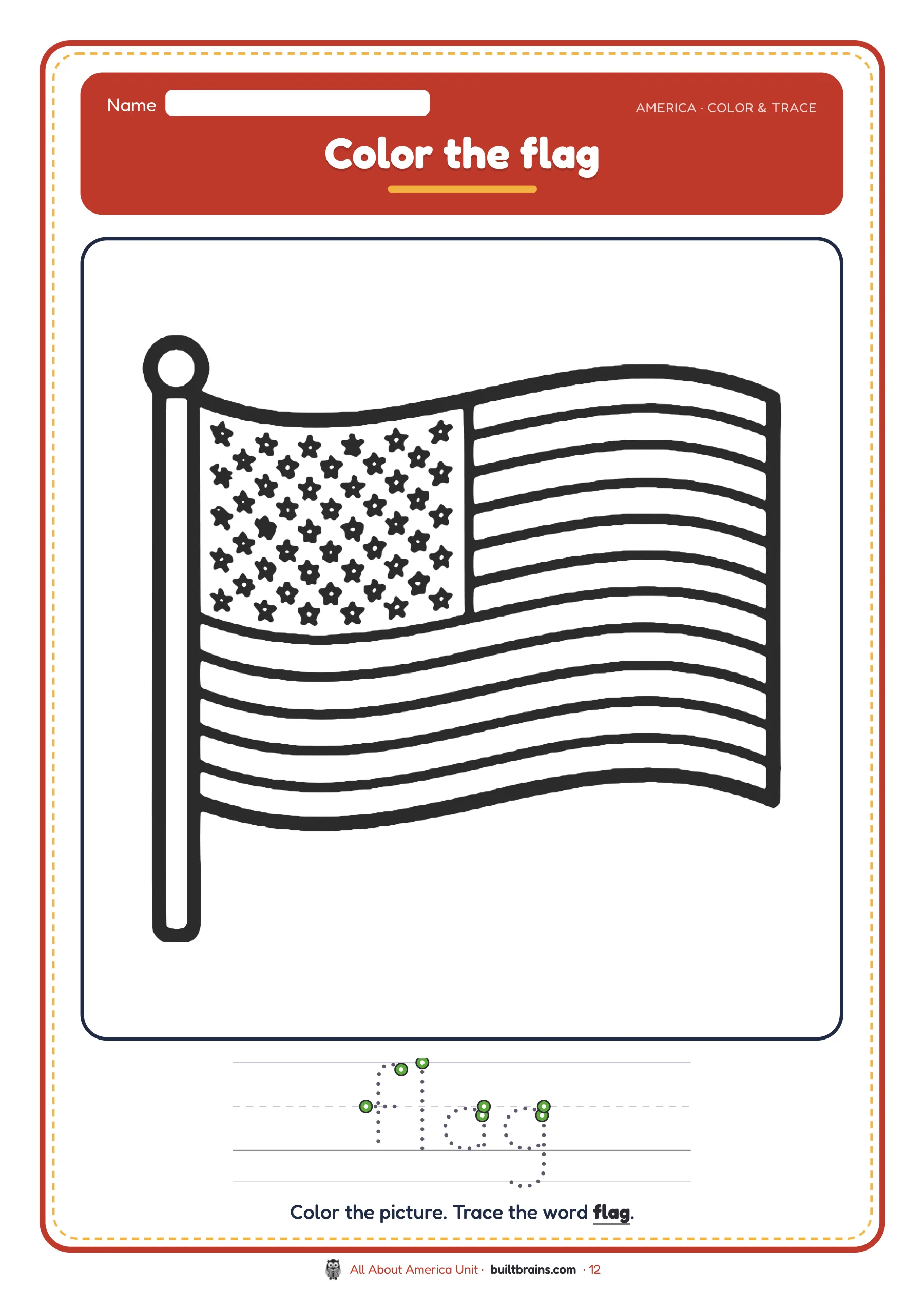 All About America Unit — page preview 7