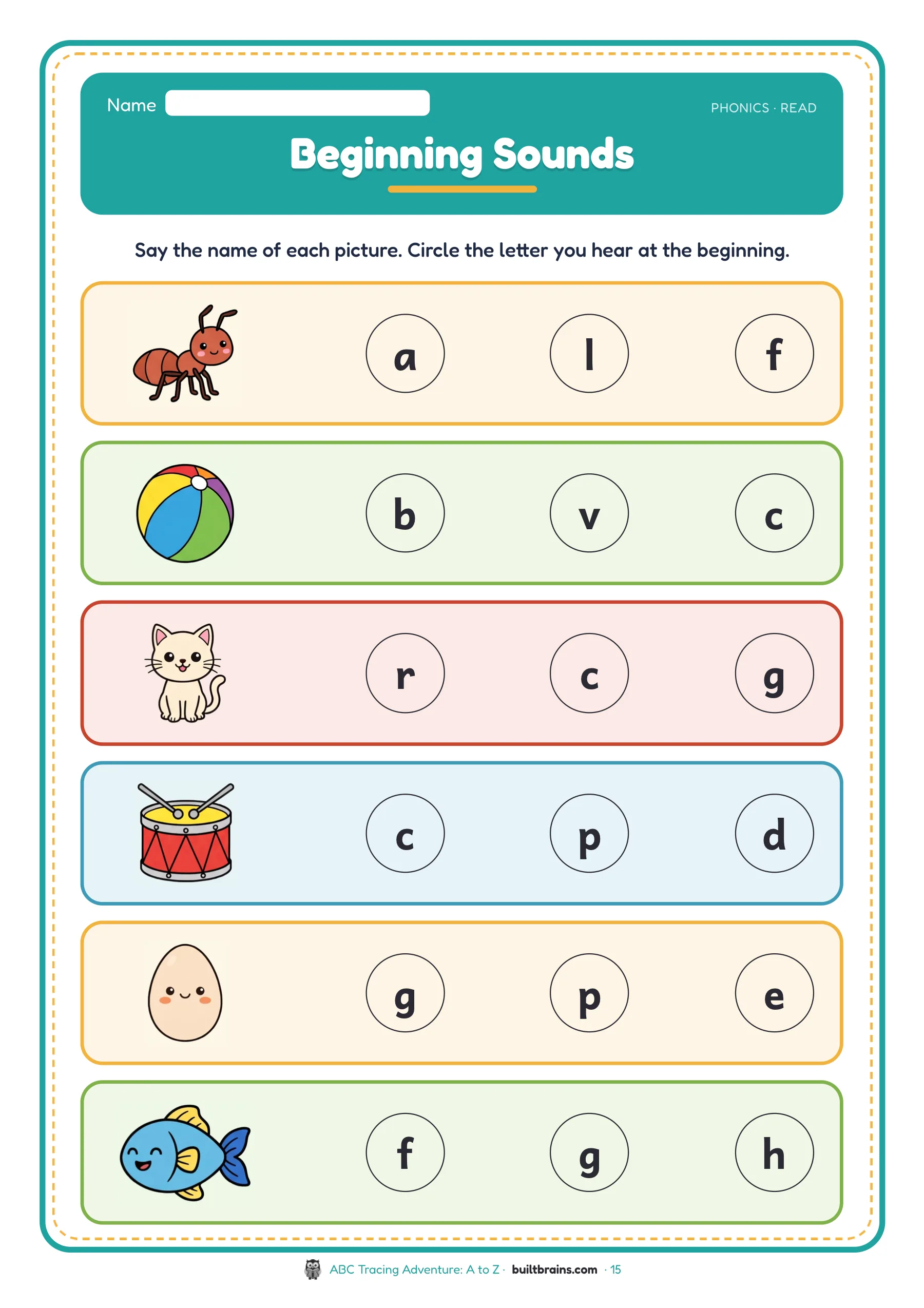 ABC Tracing Adventure: A to Z — page preview 5