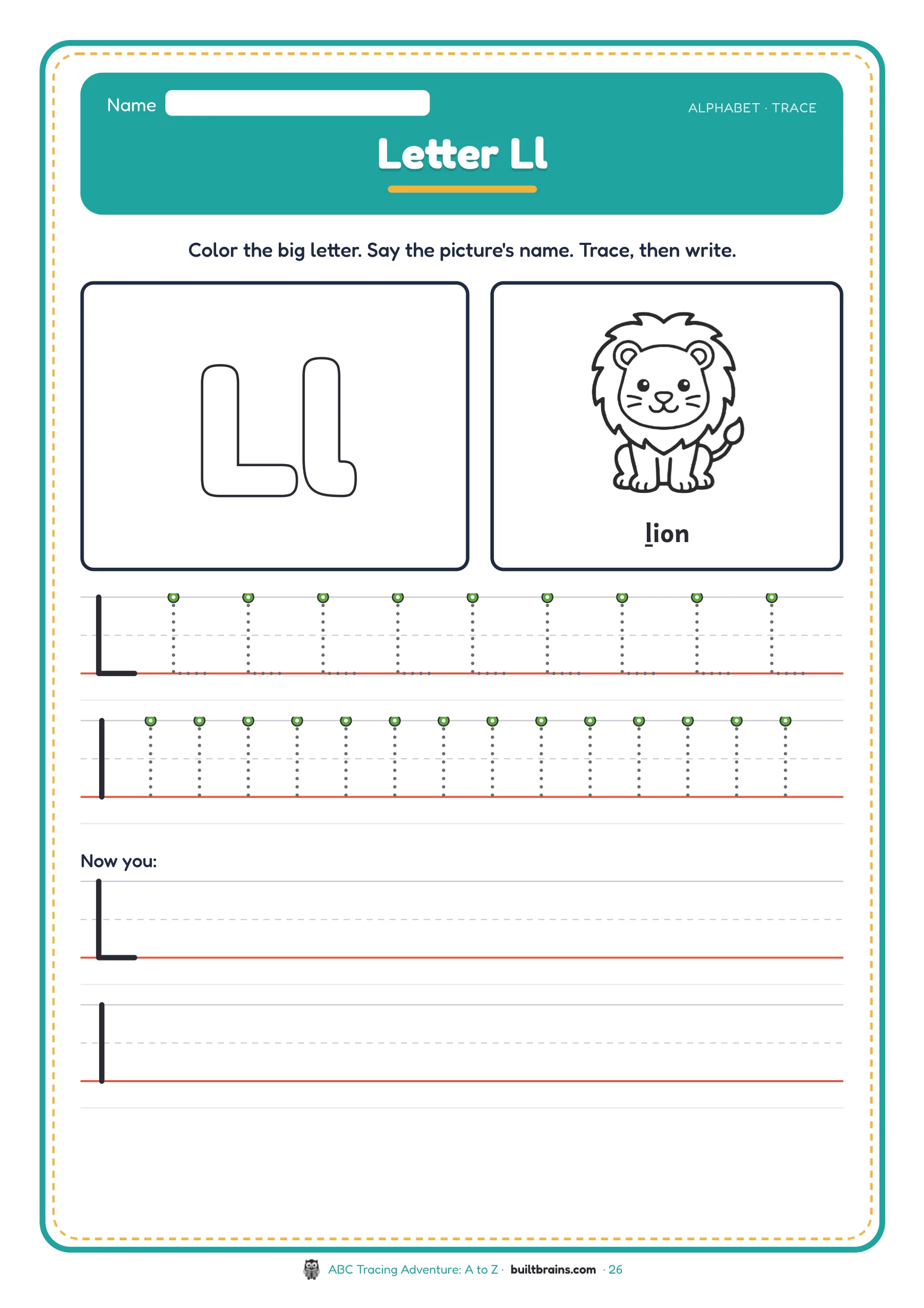 ABC Tracing Adventure: A to Z — page preview 7