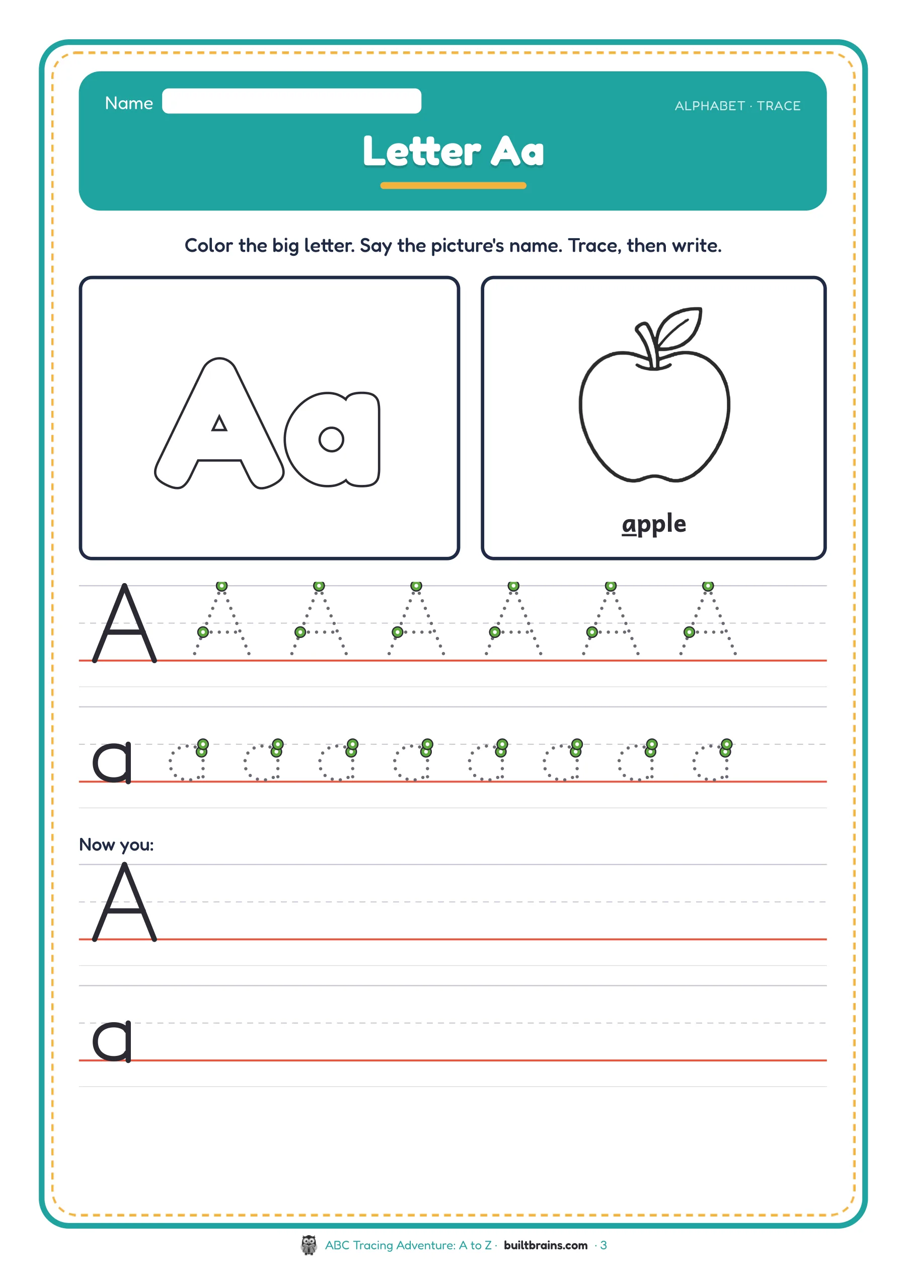 ABC Tracing Adventure: A to Z — page preview 1