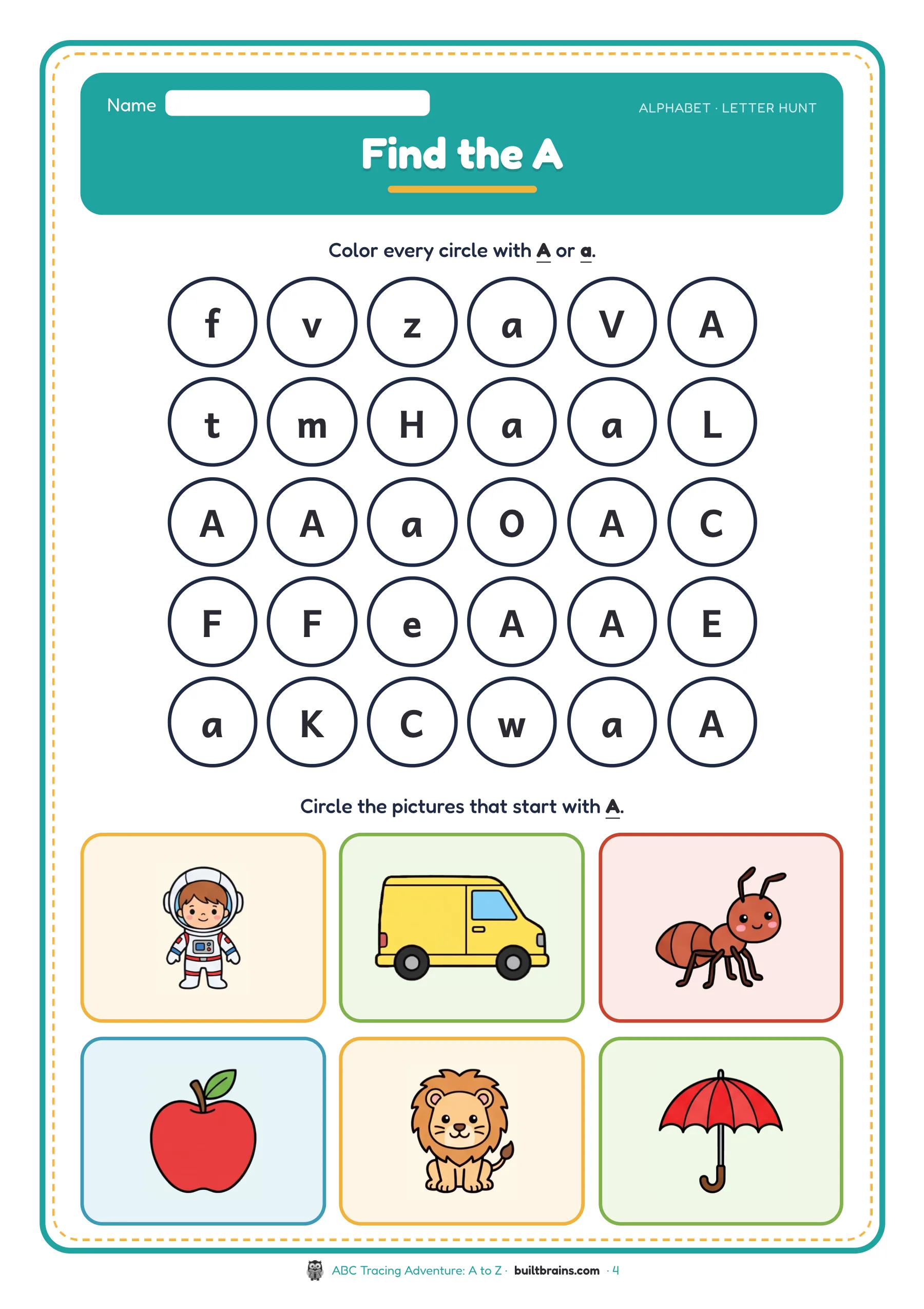ABC Tracing Adventure: A to Z — page preview 2