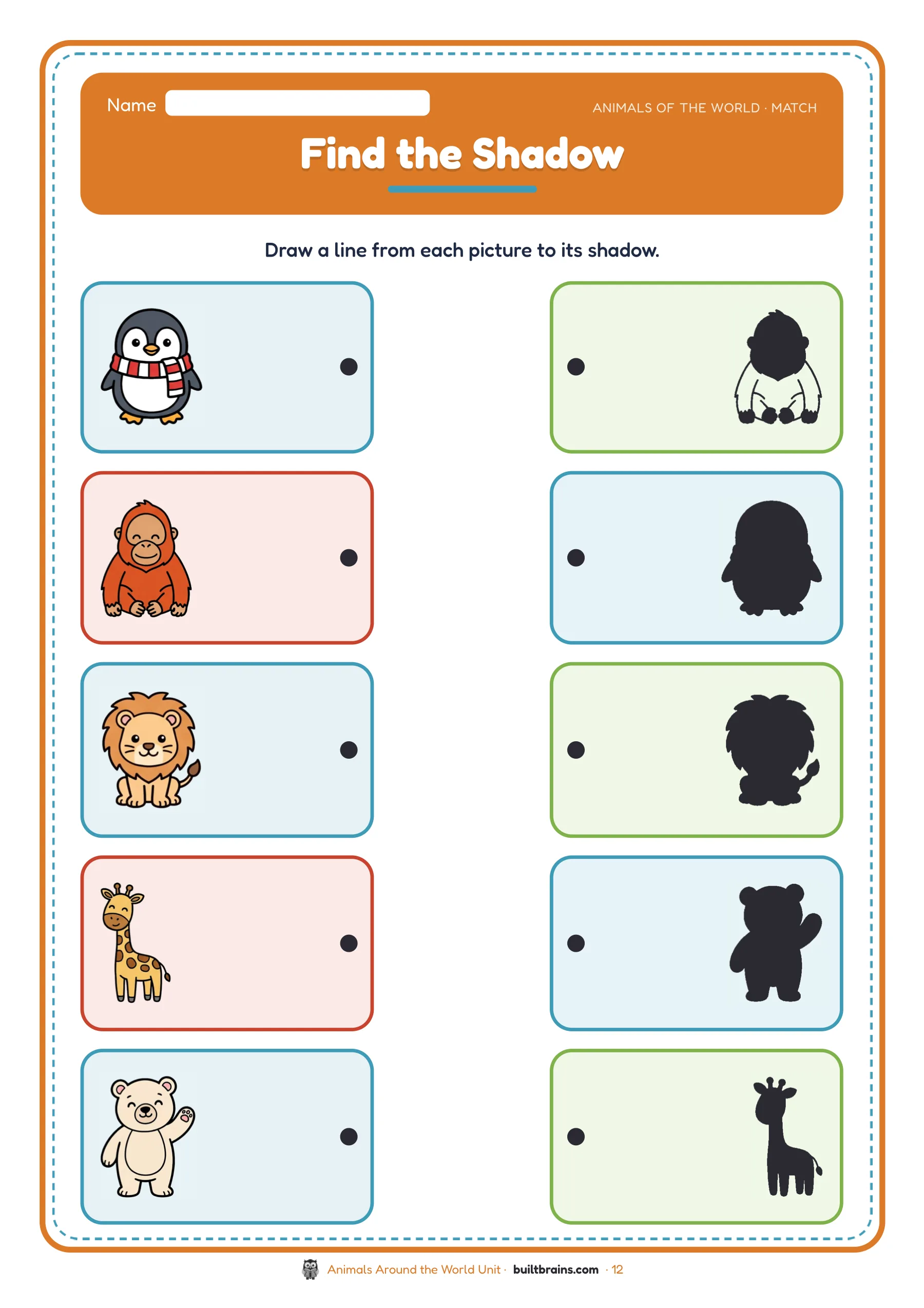 Animals Around the World Unit — page preview 6