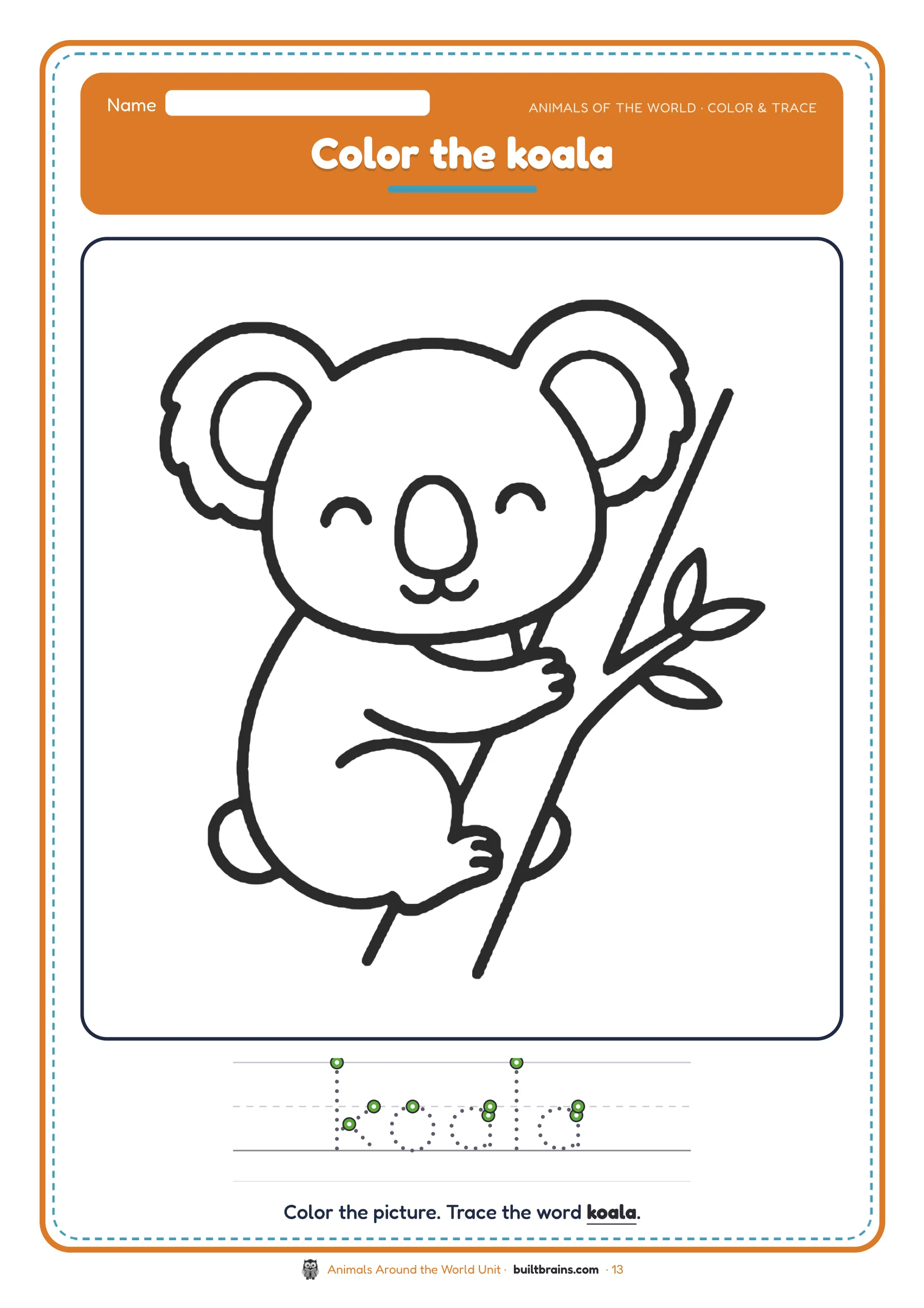 Animals Around the World Unit — page preview 7