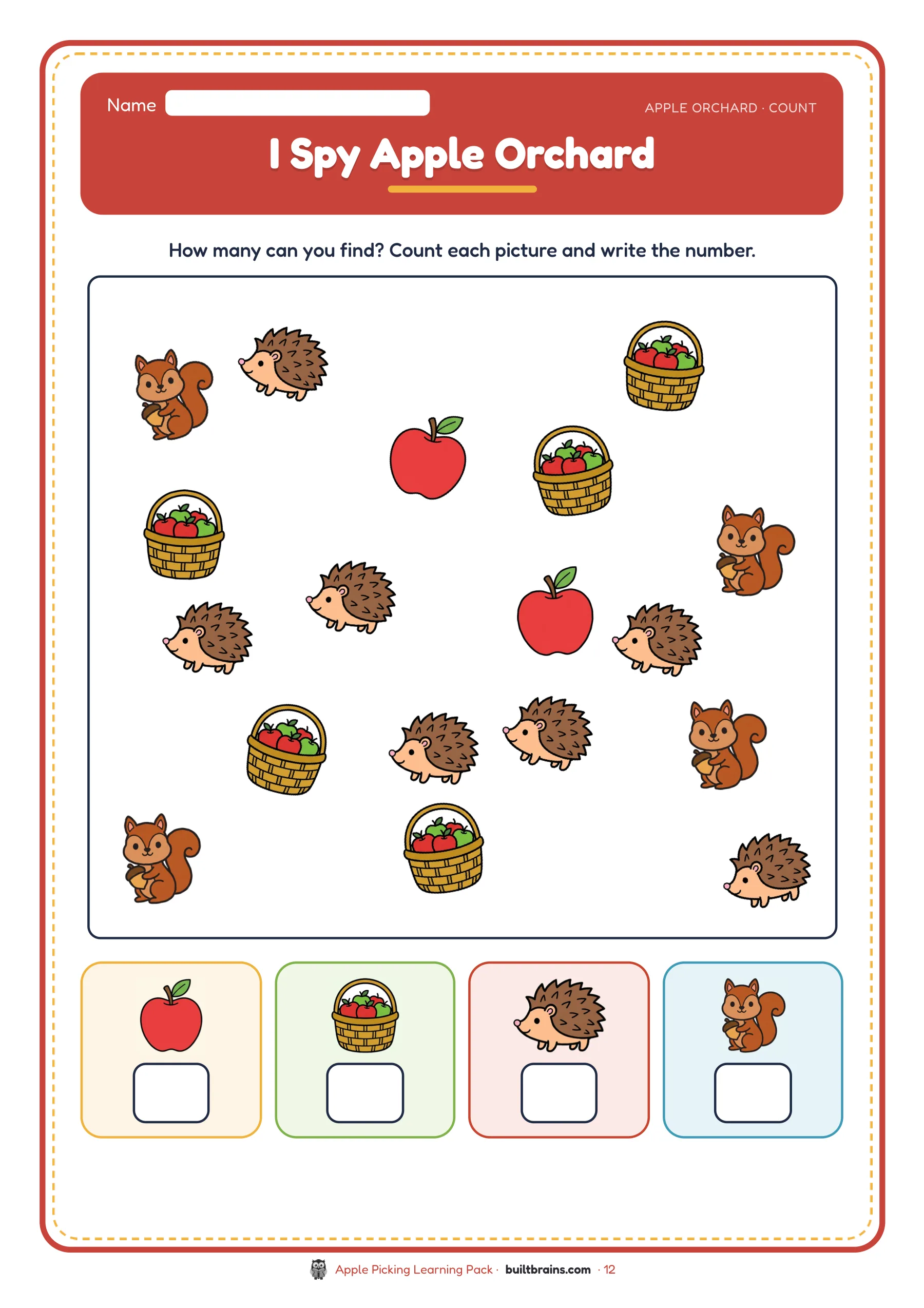 Apple Picking Learning Pack — page preview 5