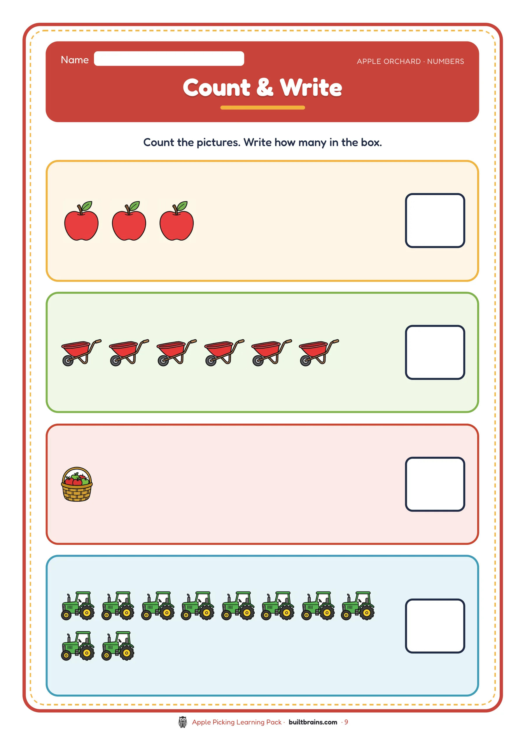 Apple Picking Learning Pack — page preview 4