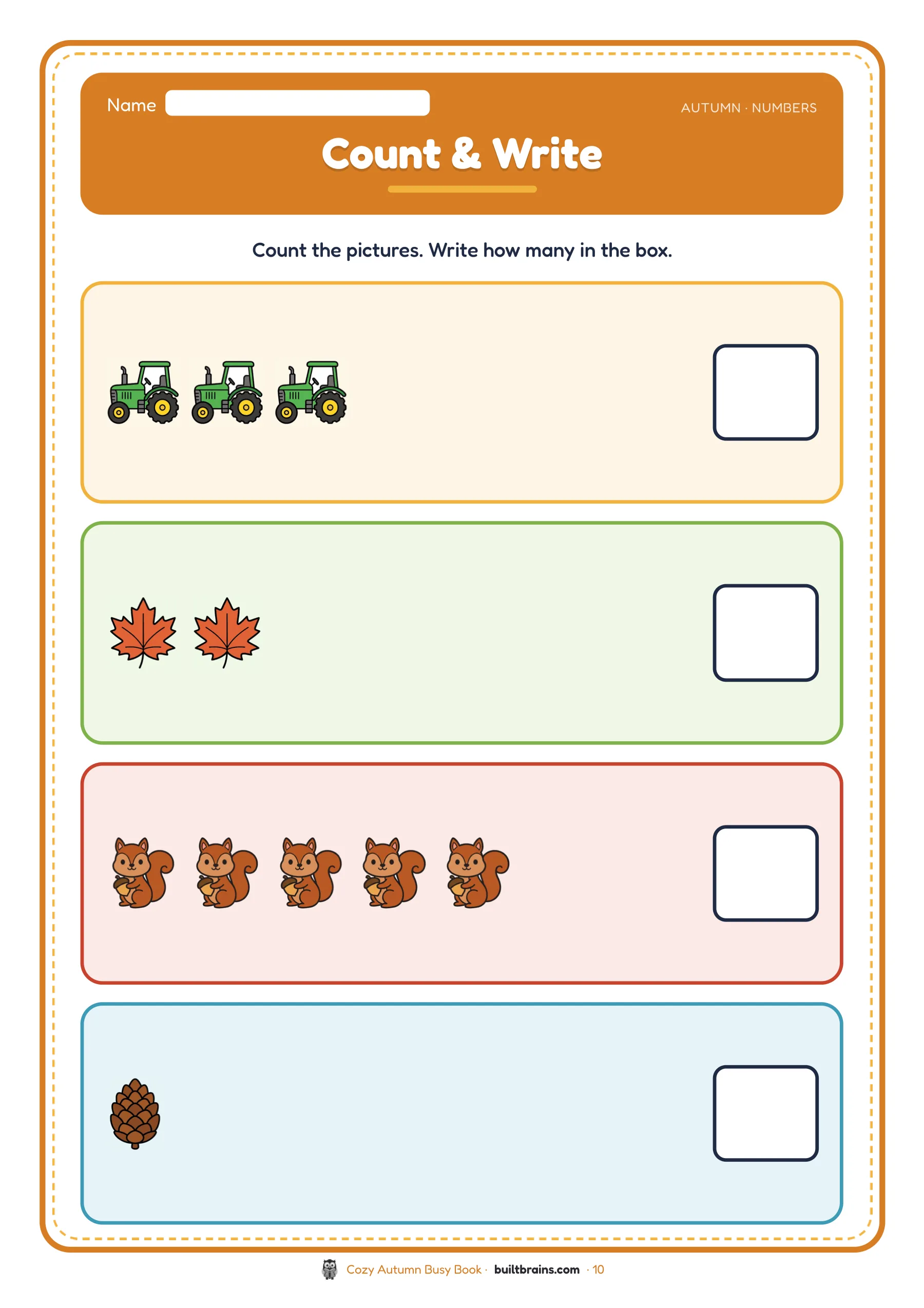 Cozy Autumn Busy Book — page preview 5