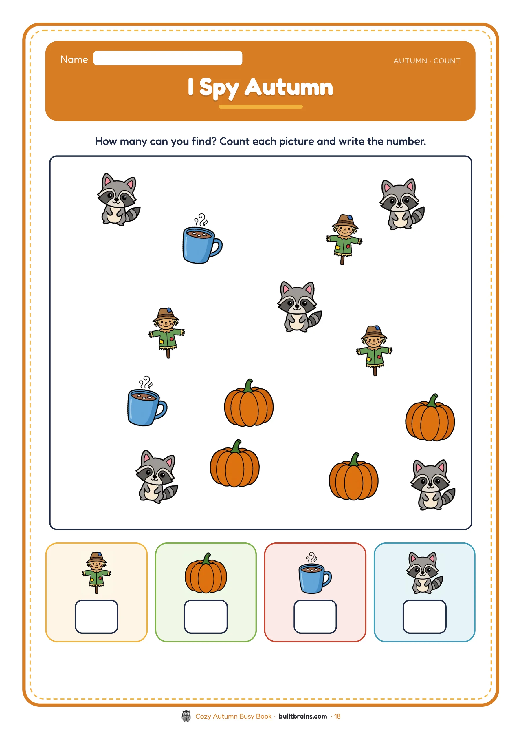 Cozy Autumn Busy Book — page preview 7