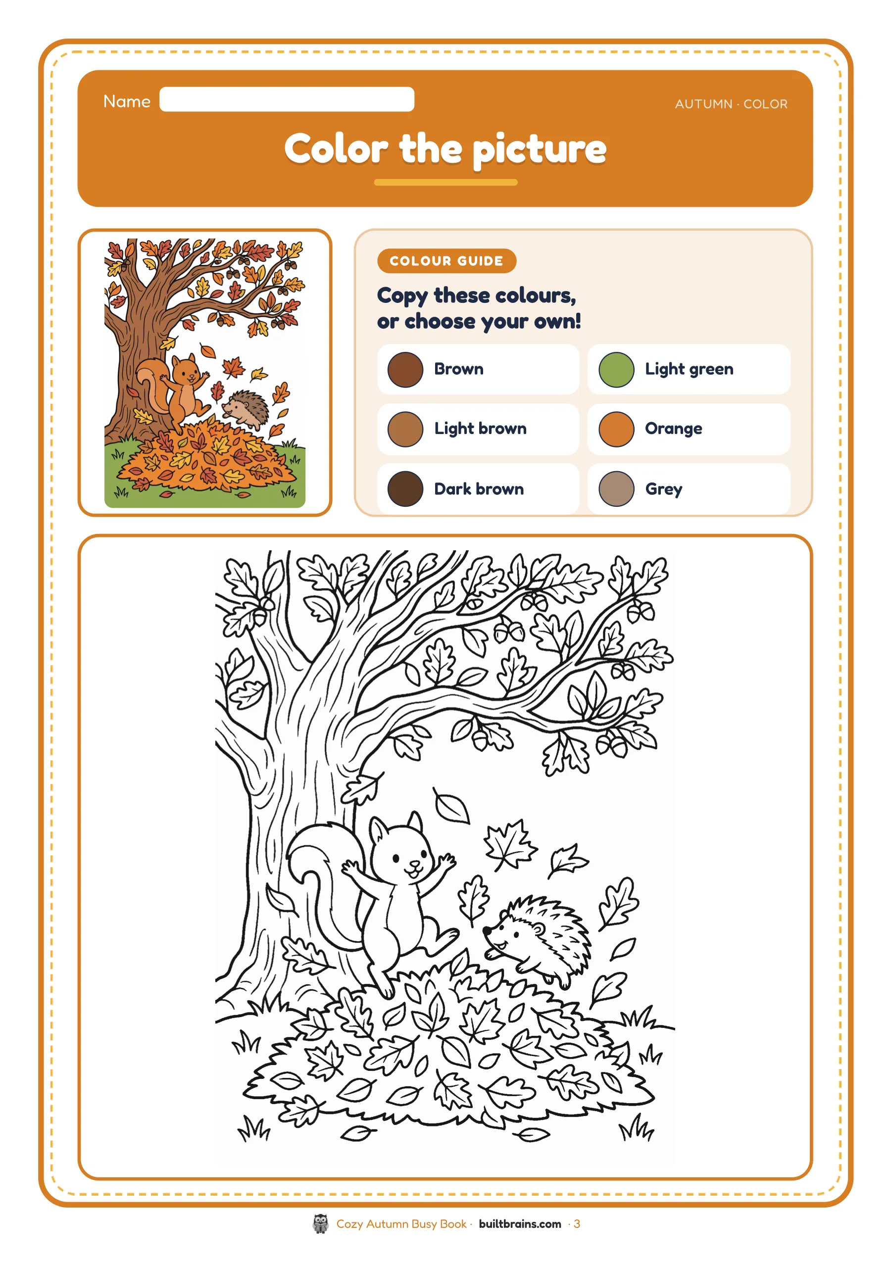 Cozy Autumn Busy Book — page preview 1