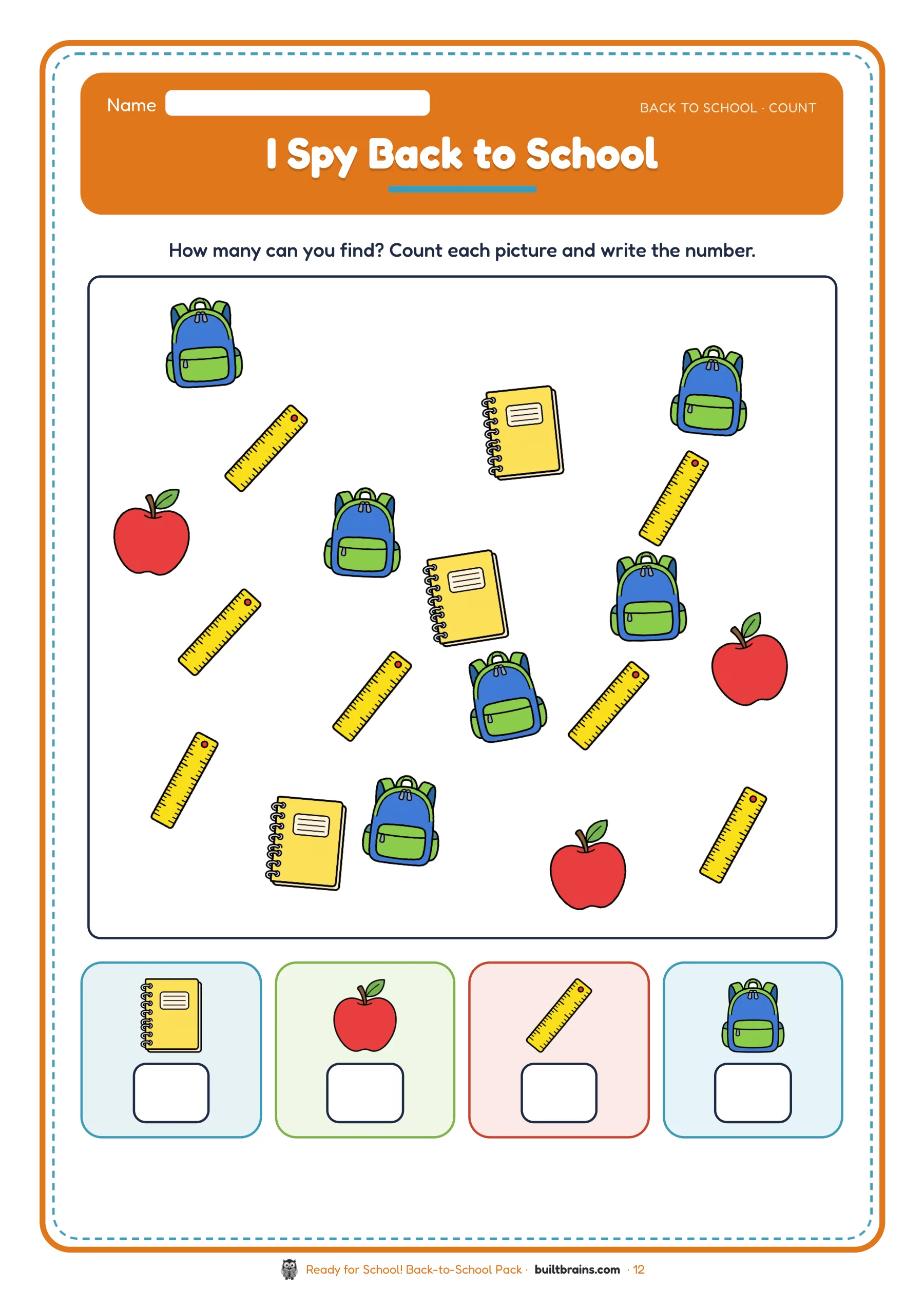 Ready for School! Back-to-School Pack — page preview 5
