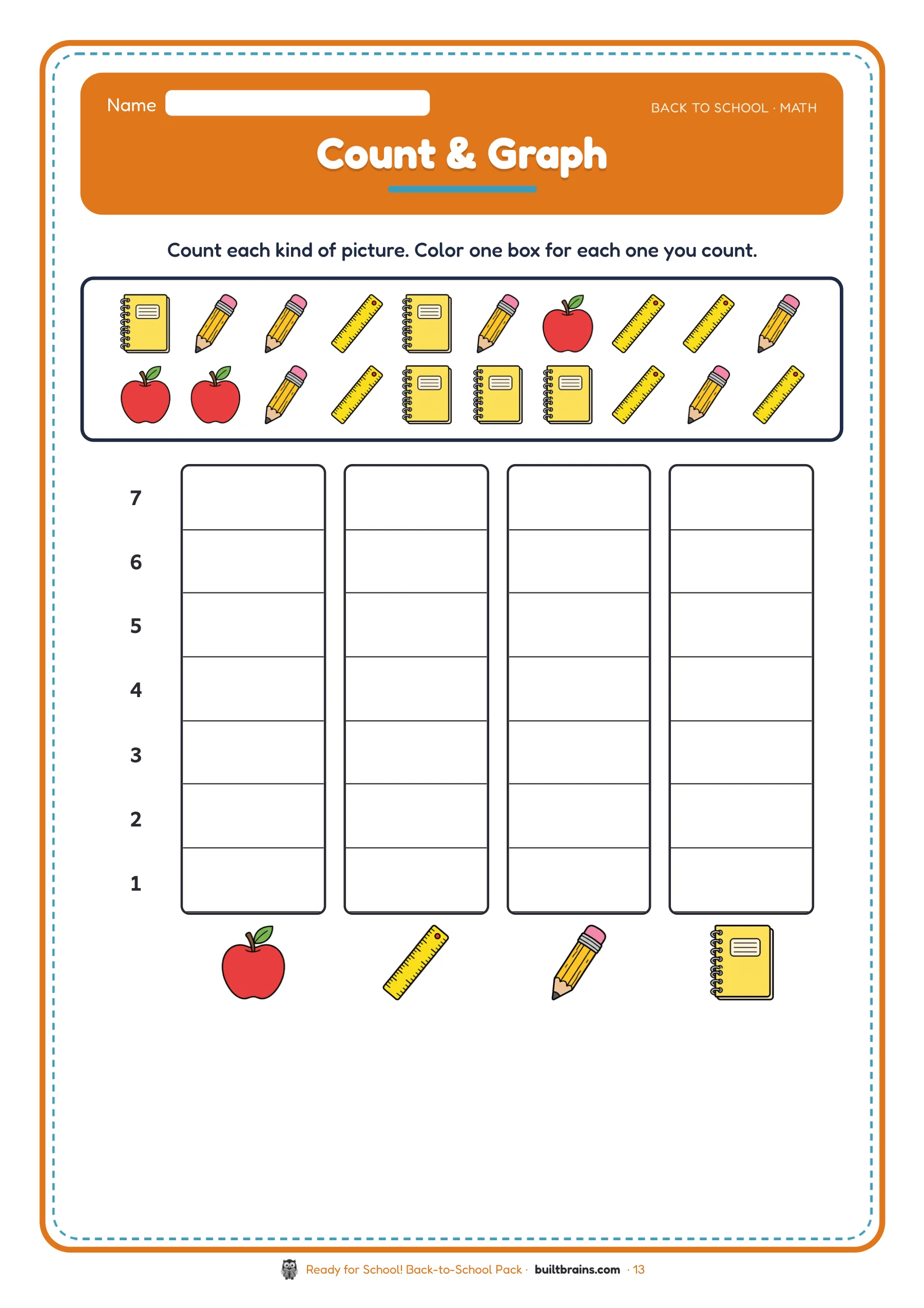 Ready for School! Back-to-School Pack — page preview 6