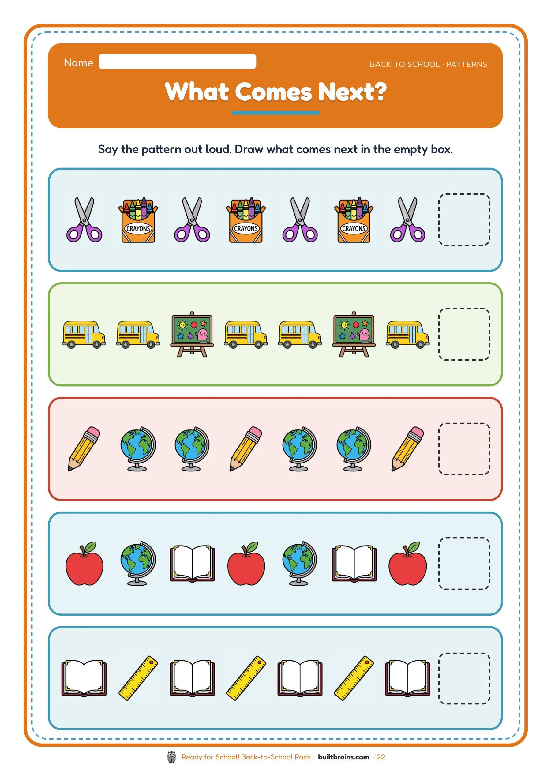 Ready for School! Back-to-School Pack — page preview 7