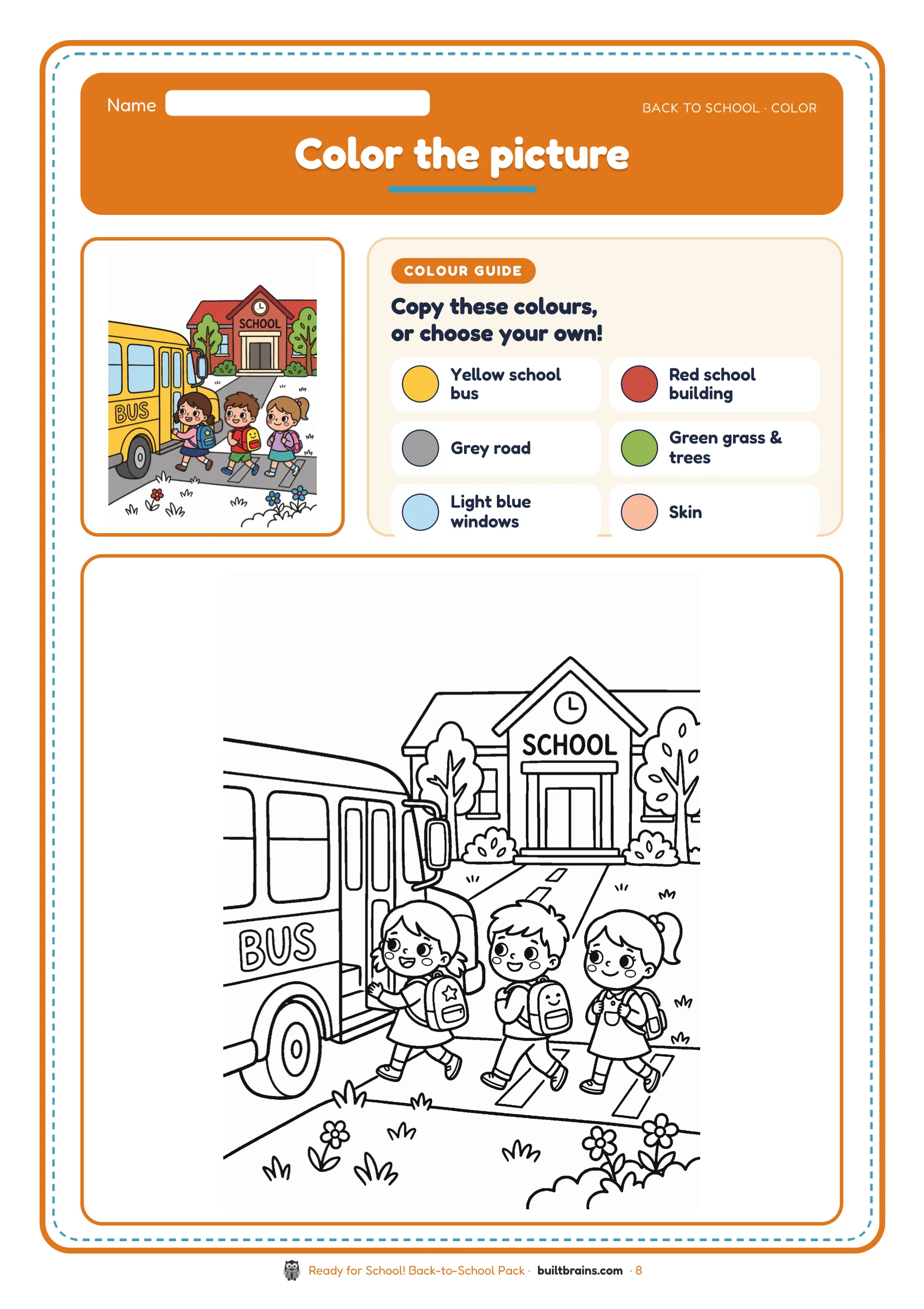 Ready for School! Back-to-School Pack — page preview 3