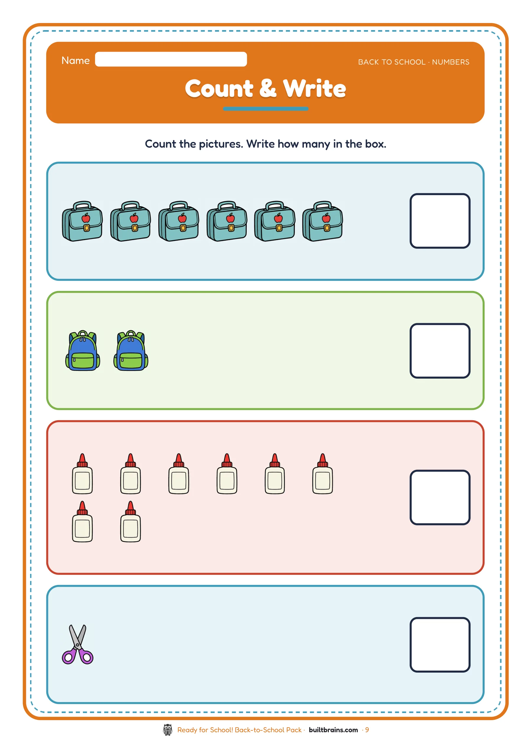 Ready for School! Back-to-School Pack — page preview 4