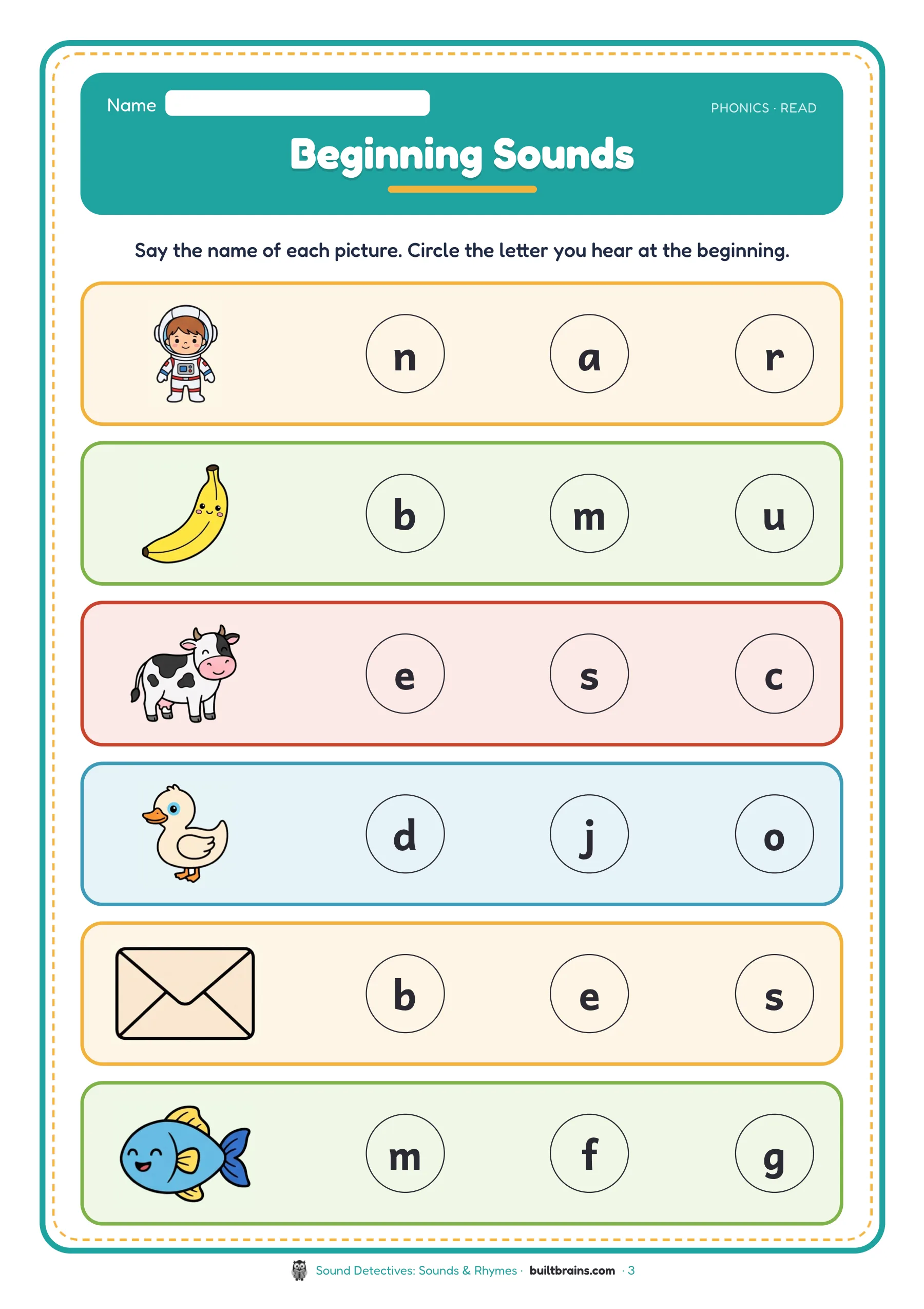 Sound Detectives: Sounds & Rhymes — page preview 1