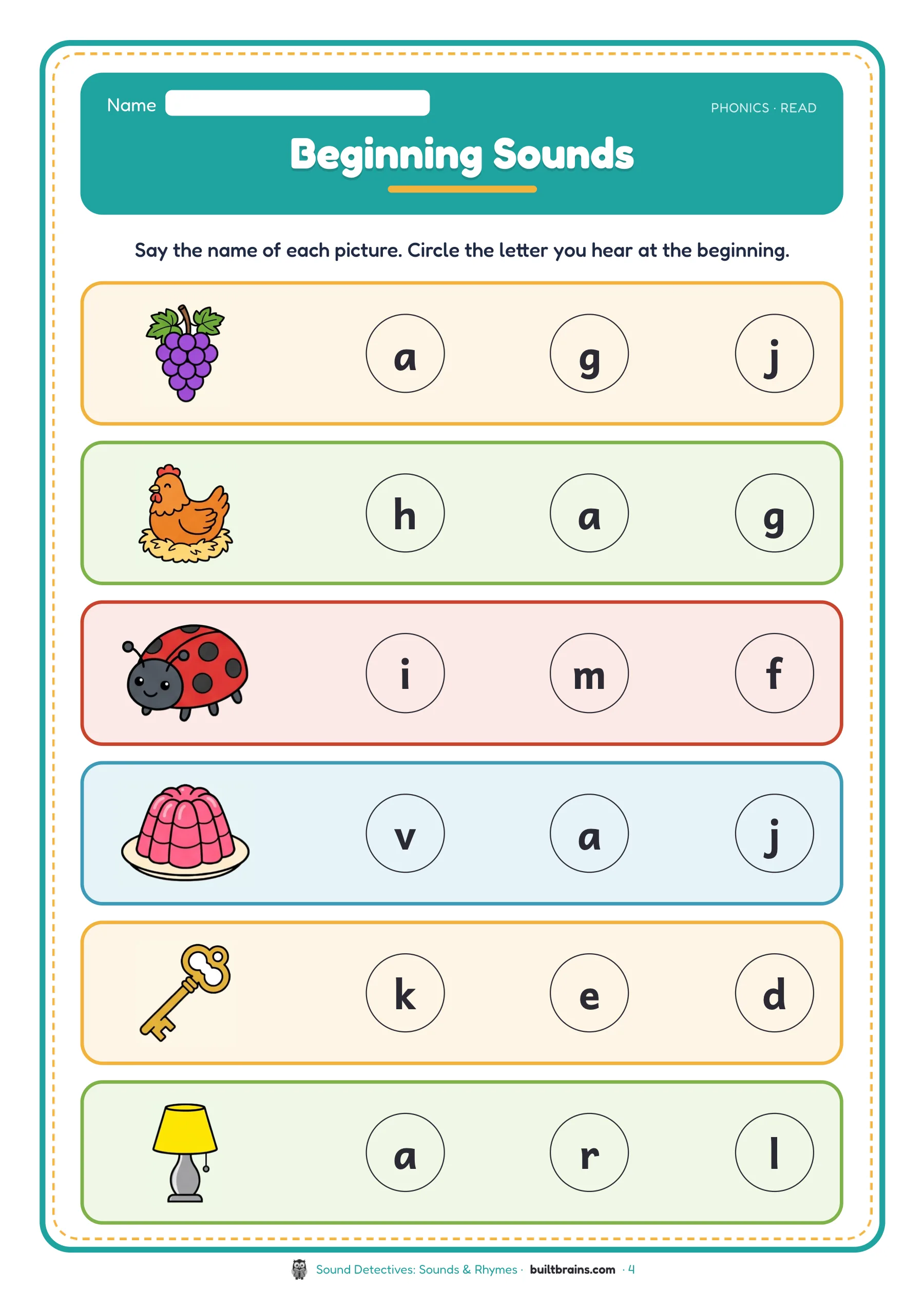 Sound Detectives: Sounds & Rhymes — page preview 2