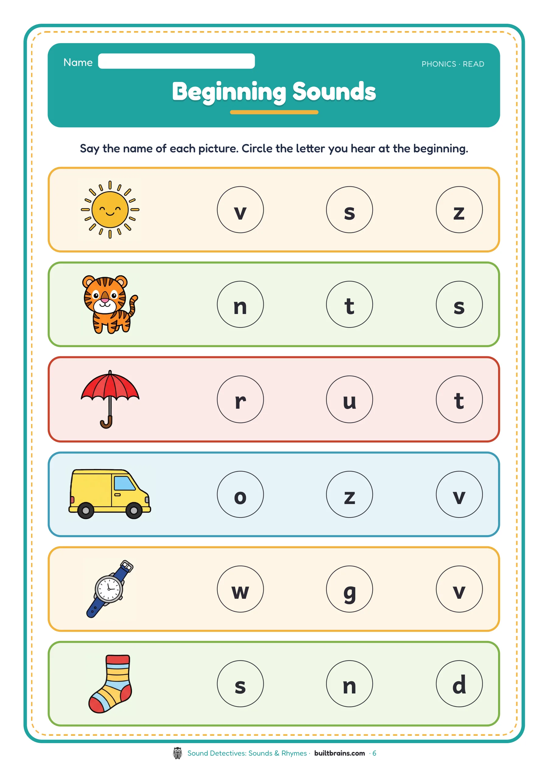 Sound Detectives: Sounds & Rhymes — page preview 4