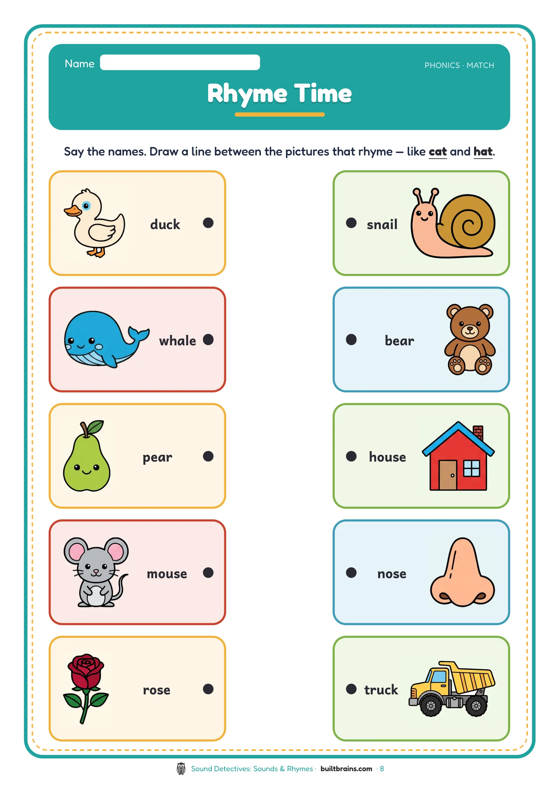 Sound Detectives: Sounds & Rhymes — page preview 5