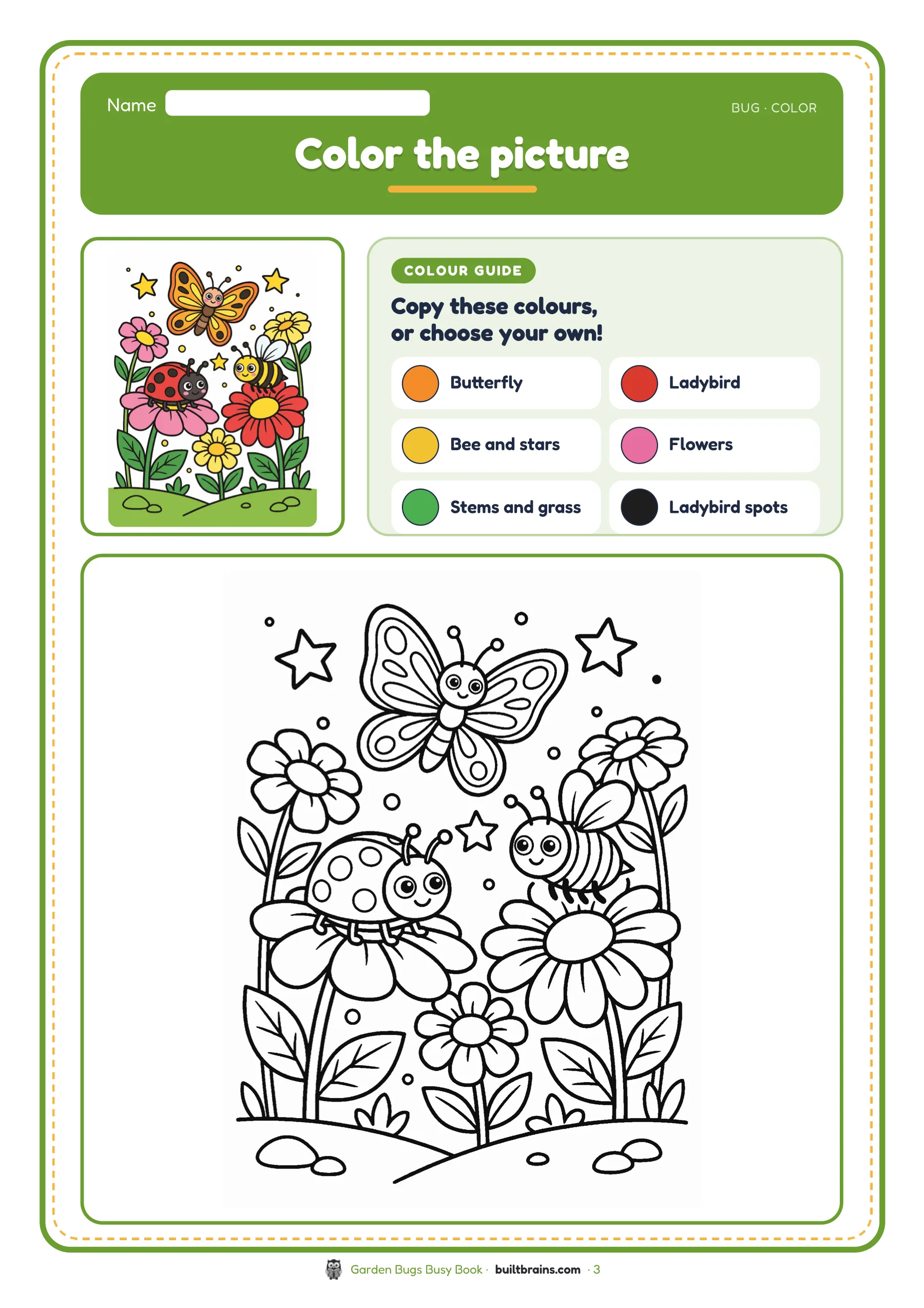 Garden Bugs Busy Book — page preview 1