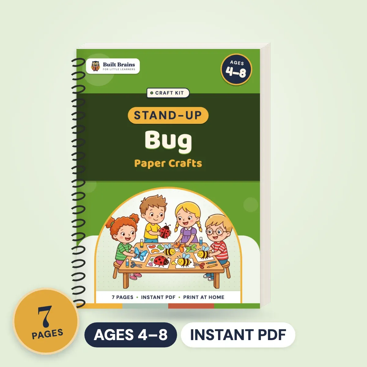 Stand-Up Bug Paper Crafts