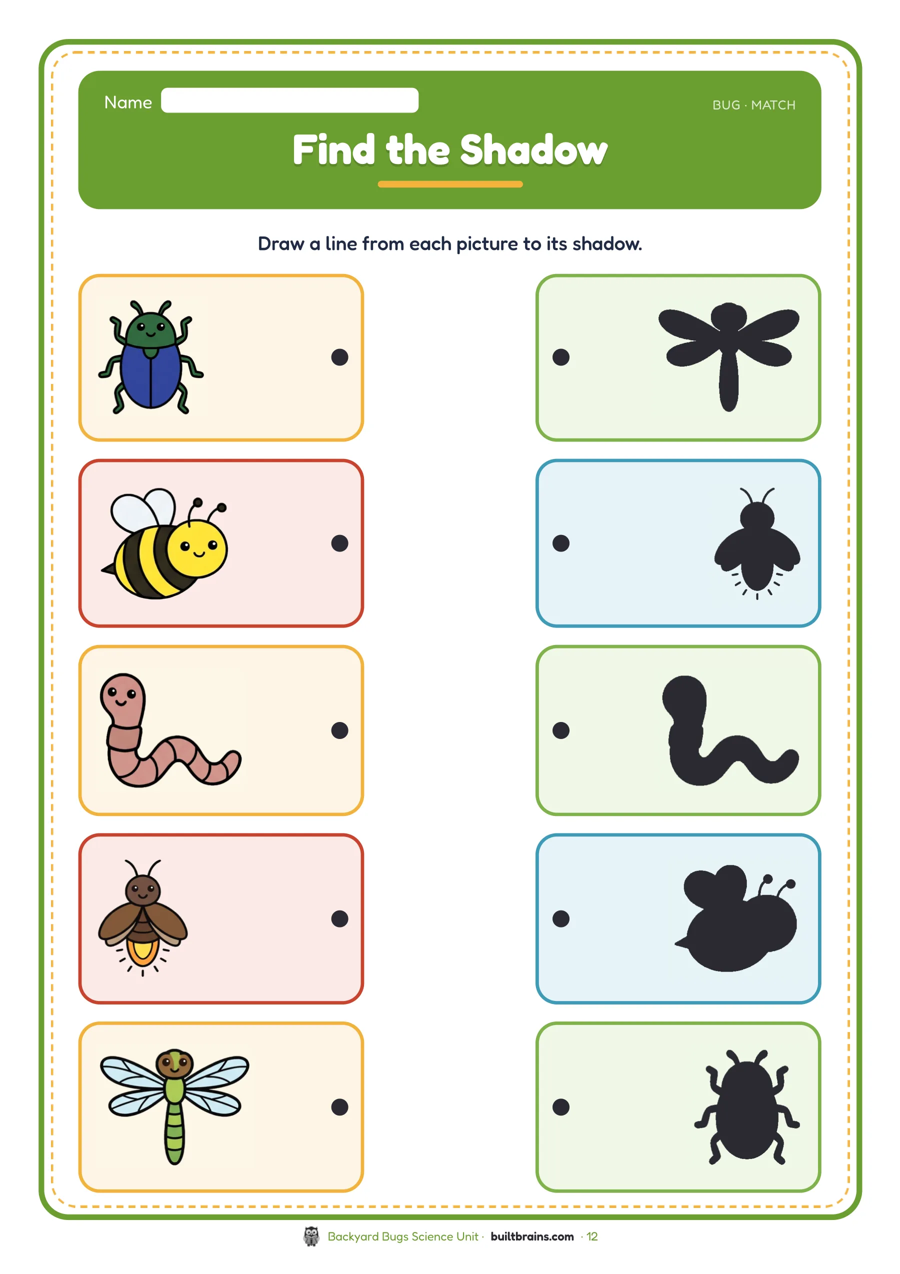 Backyard Bugs Science Unit — page preview 6