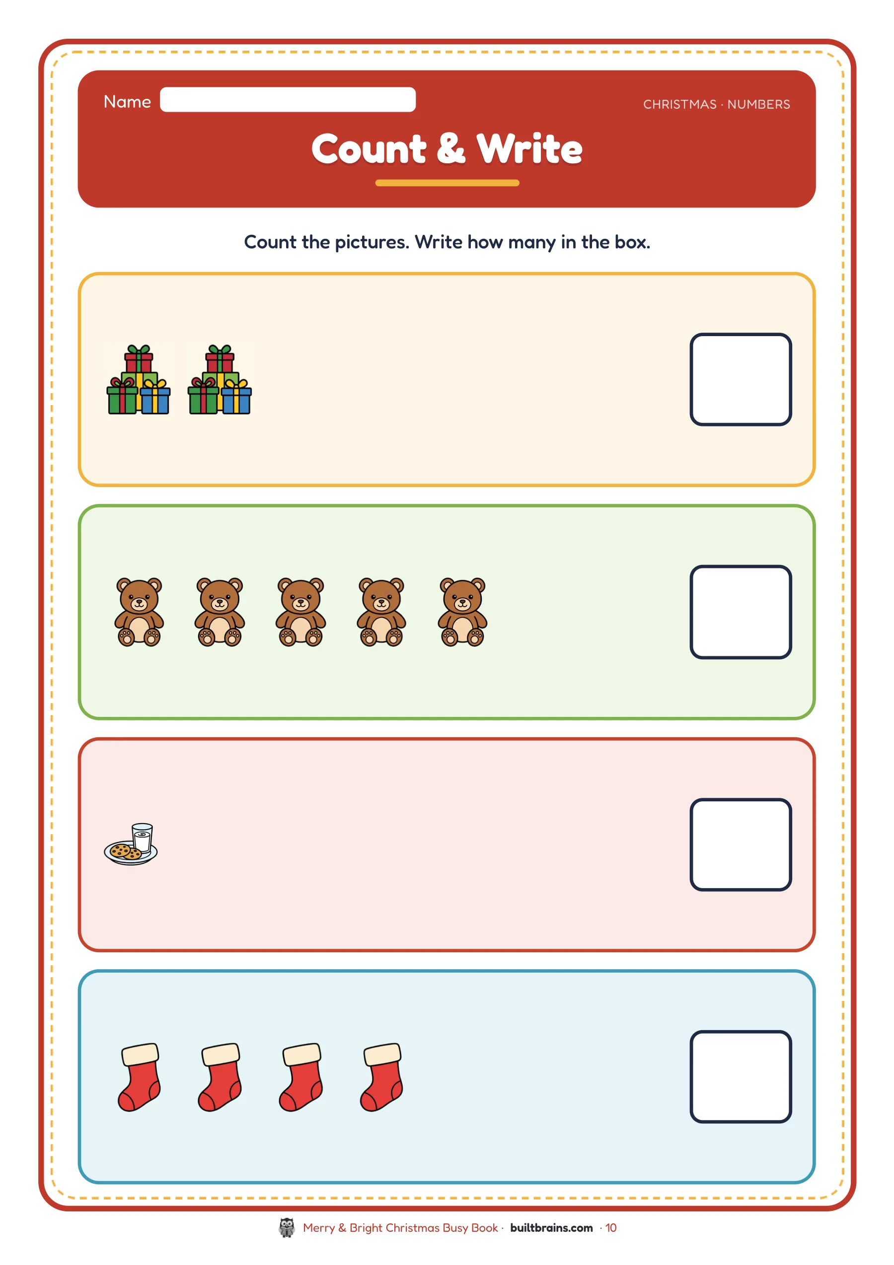 Merry & Bright Christmas Busy Book — page preview 5