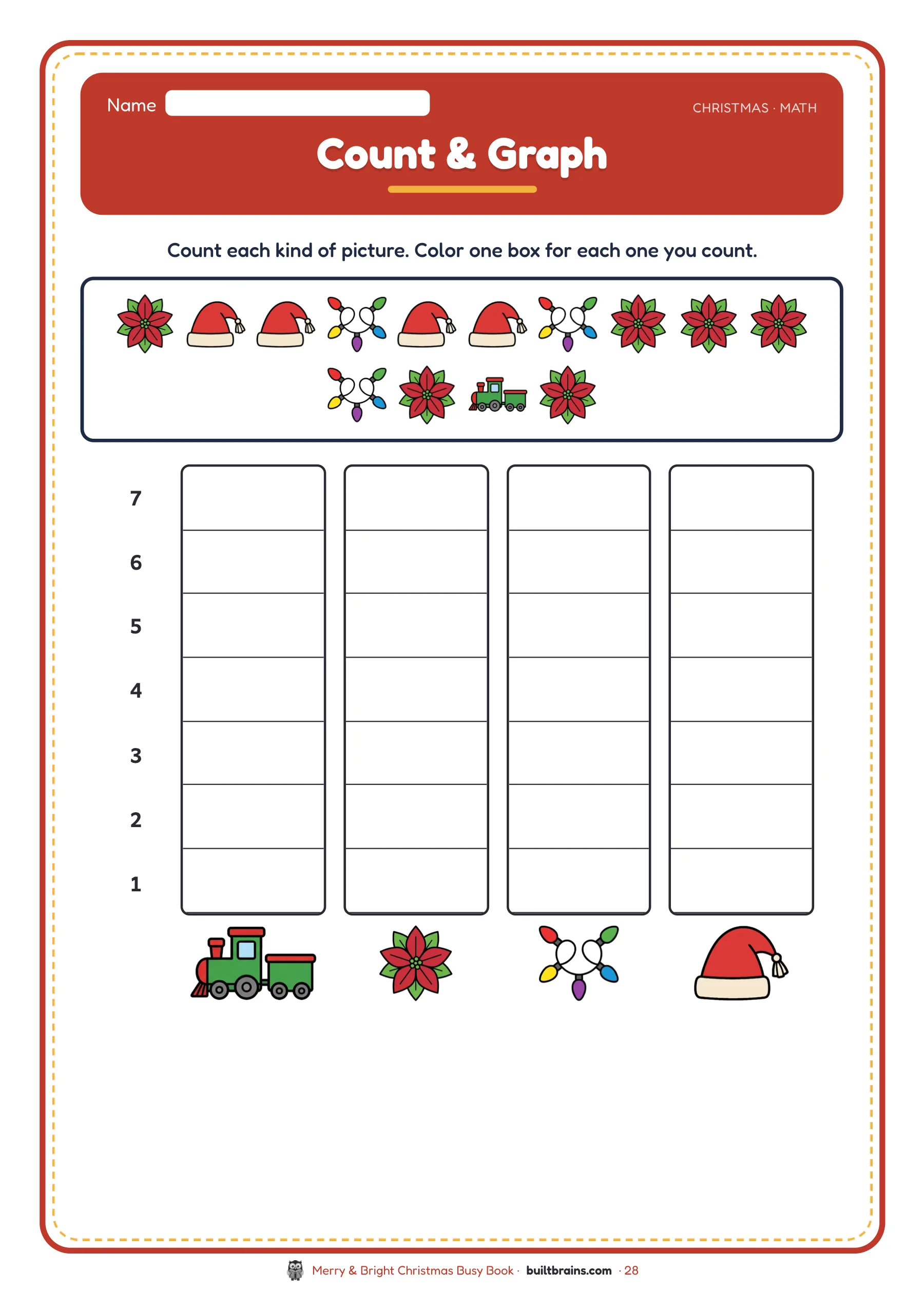 Merry & Bright Christmas Busy Book — page preview 8