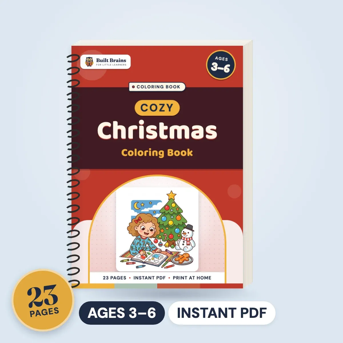 Cozy Christmas Coloring Book