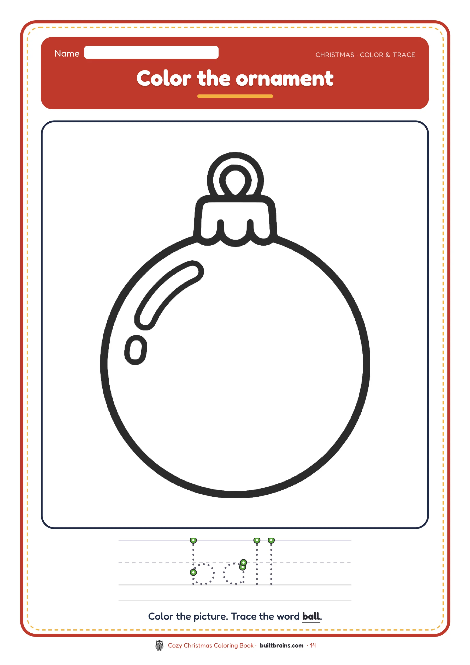 Cozy Christmas Coloring Book — page preview 7