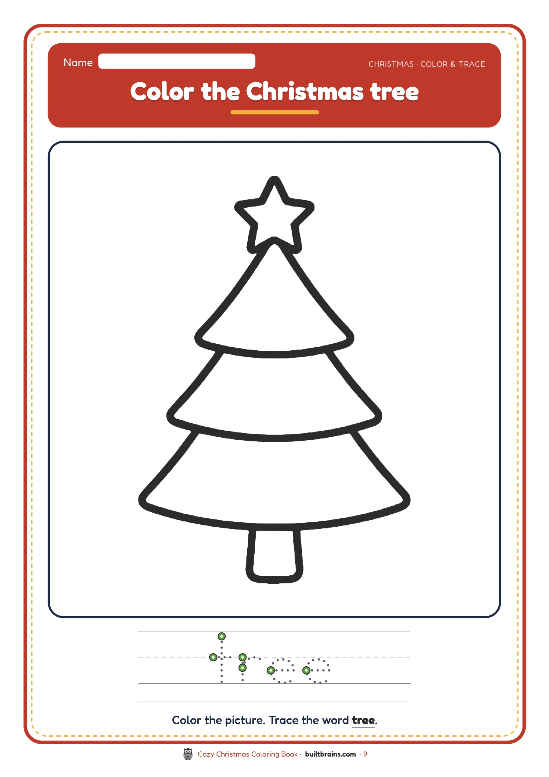 Cozy Christmas Coloring Book — page preview 5