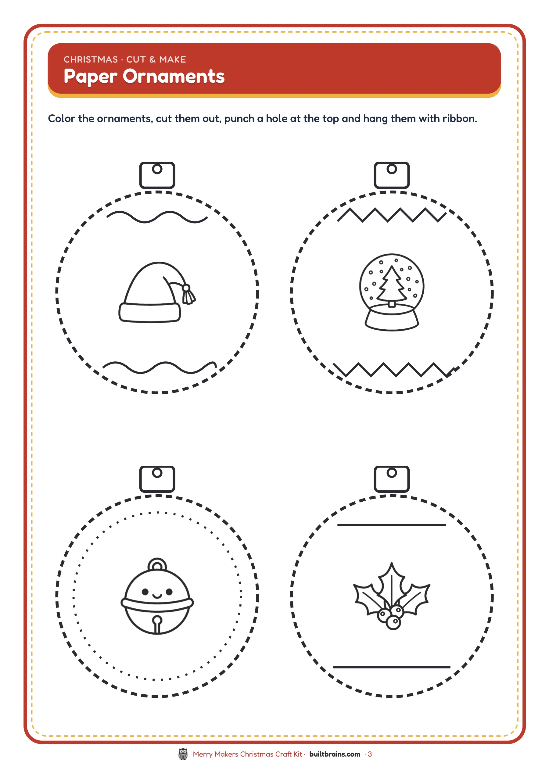 Merry Makers Christmas Craft Kit — page preview 1