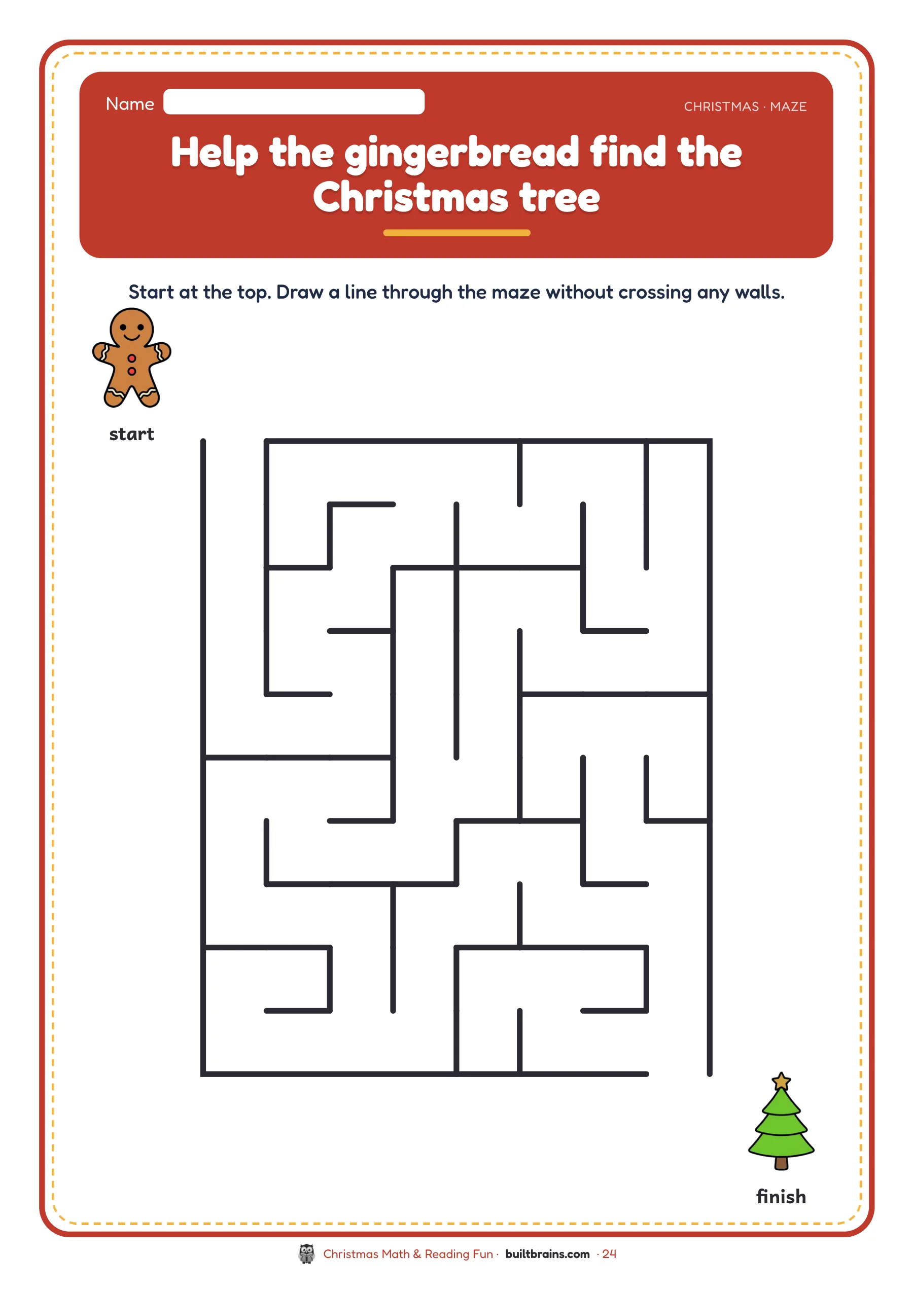 Christmas Math & Reading Fun — page preview 8