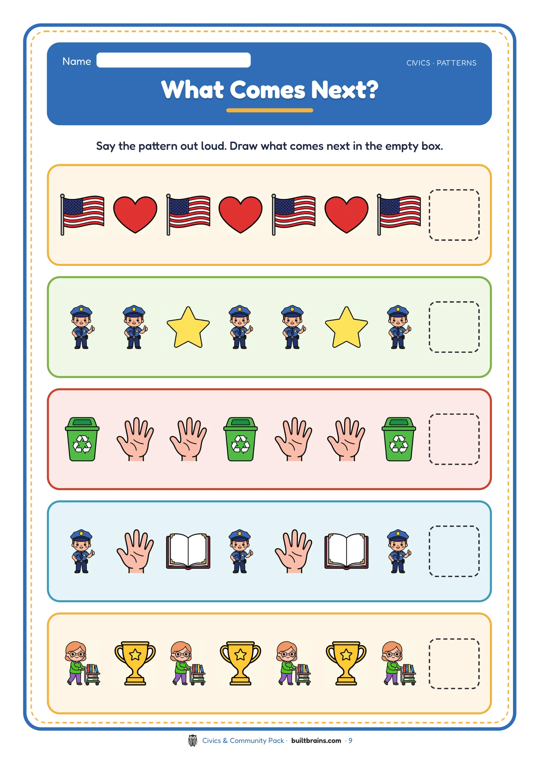 Civics & Community Pack — page preview 4