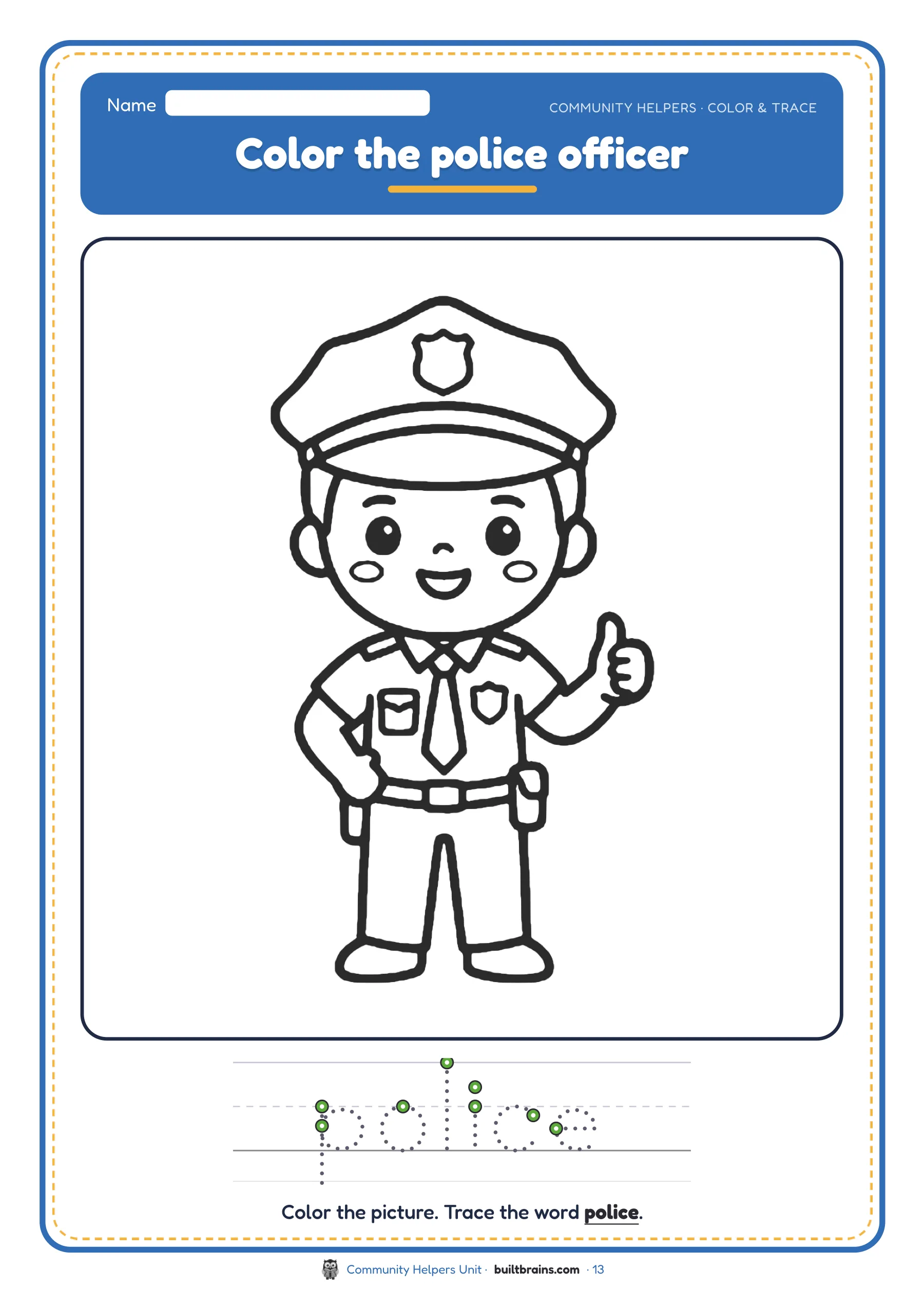 Community Helpers Unit — page preview 8