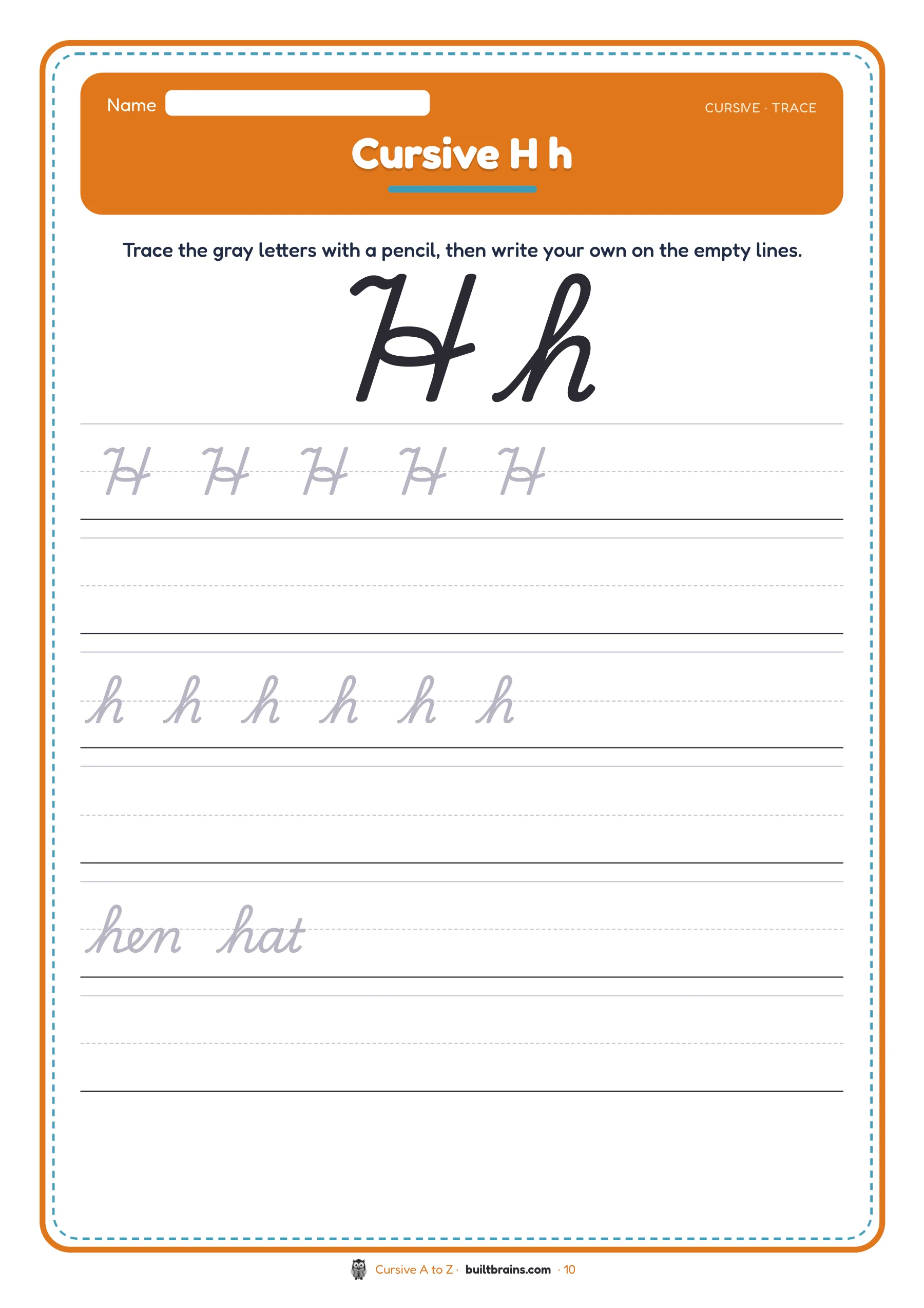 Cursive A to Z — page preview 4