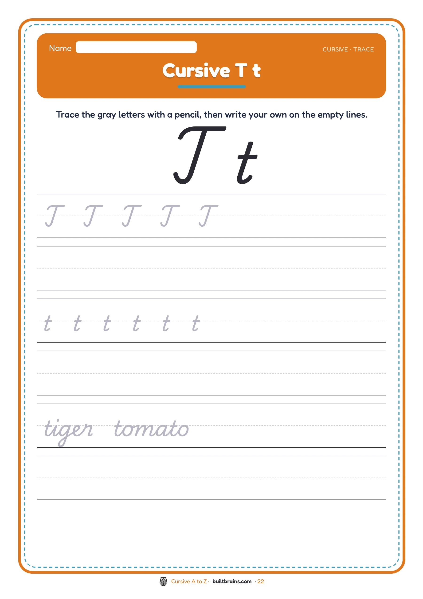 Cursive A to Z — page preview 8