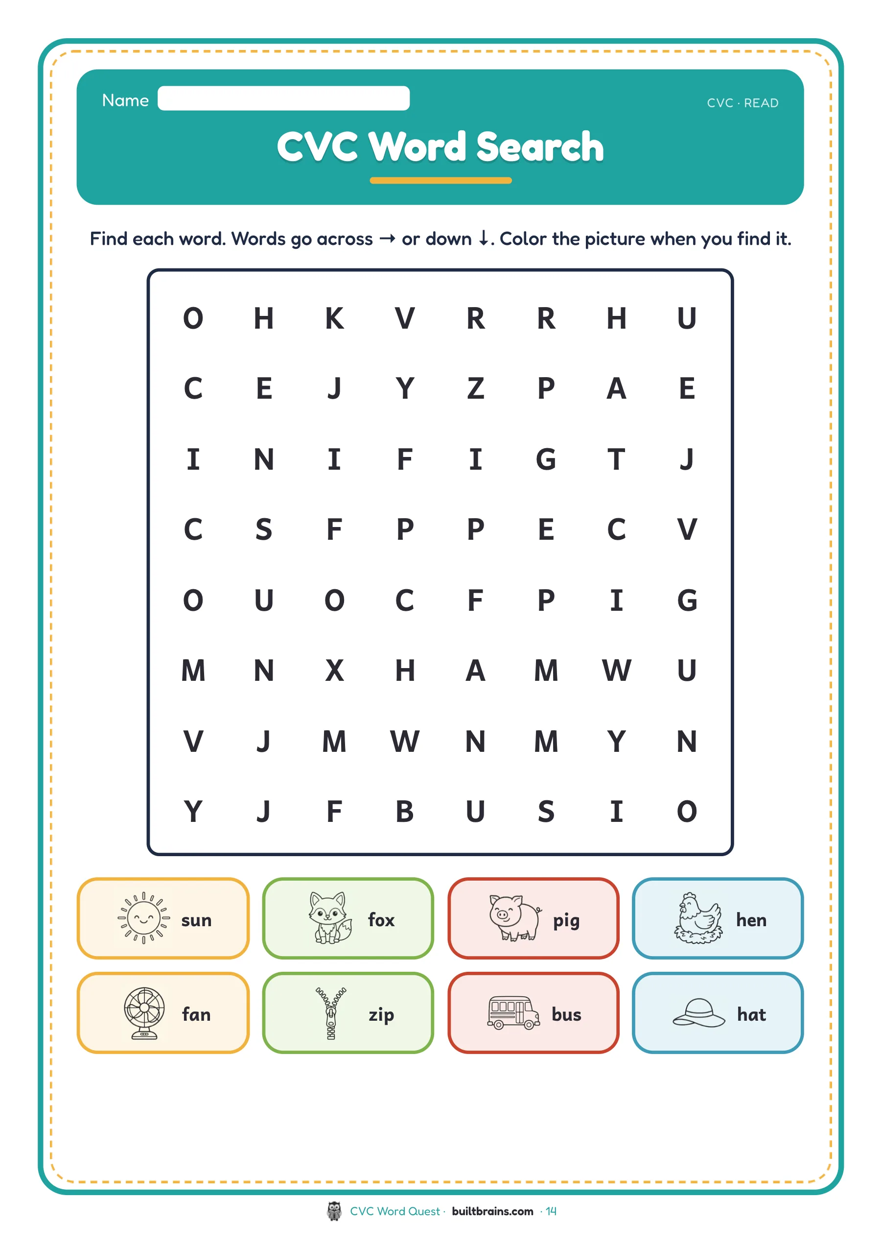 CVC Word Quest — page preview 7