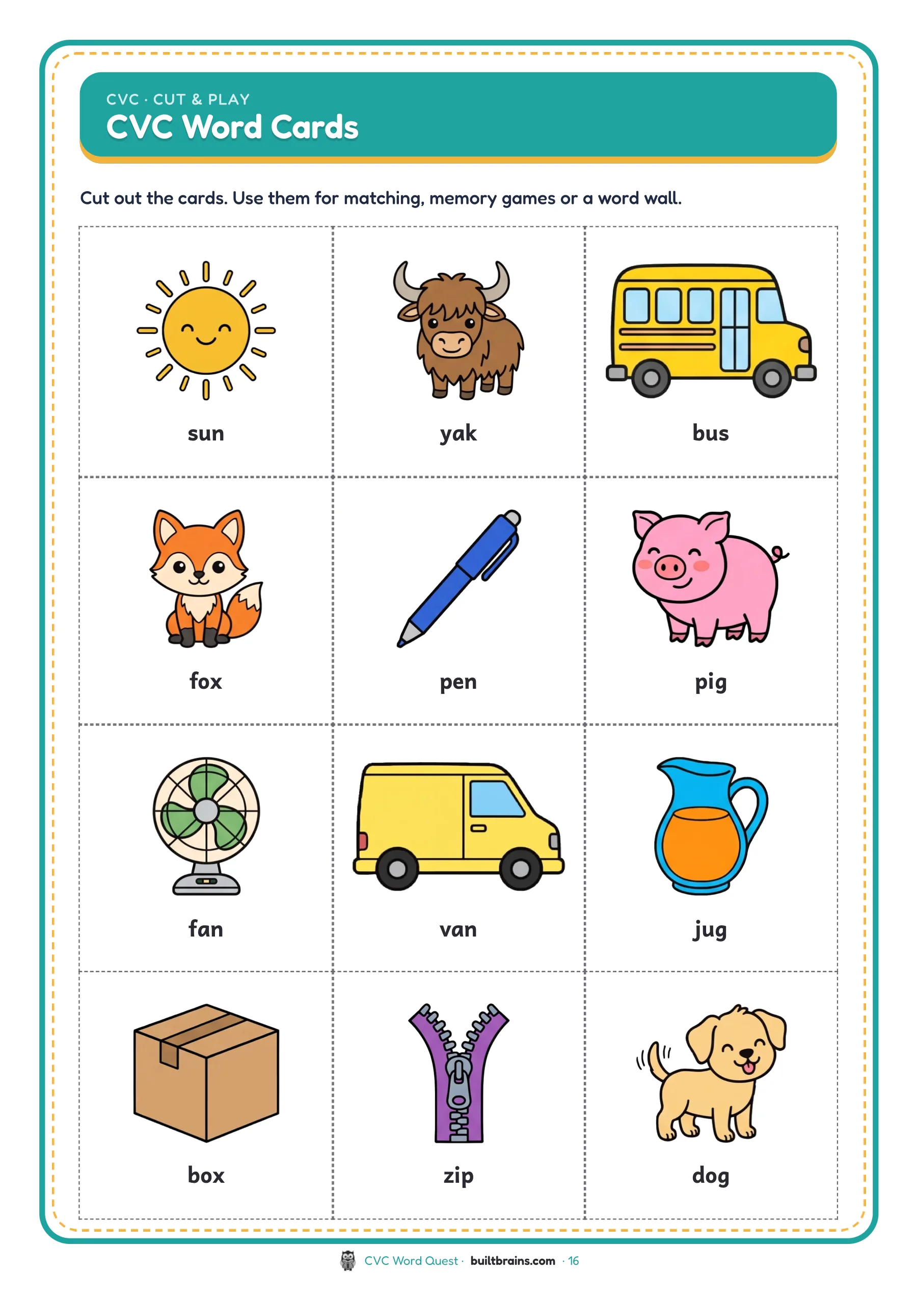 CVC Word Quest — page preview 8