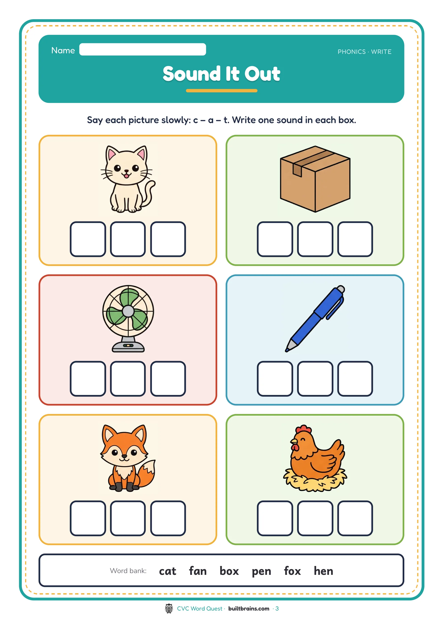 CVC Word Quest — page preview 1