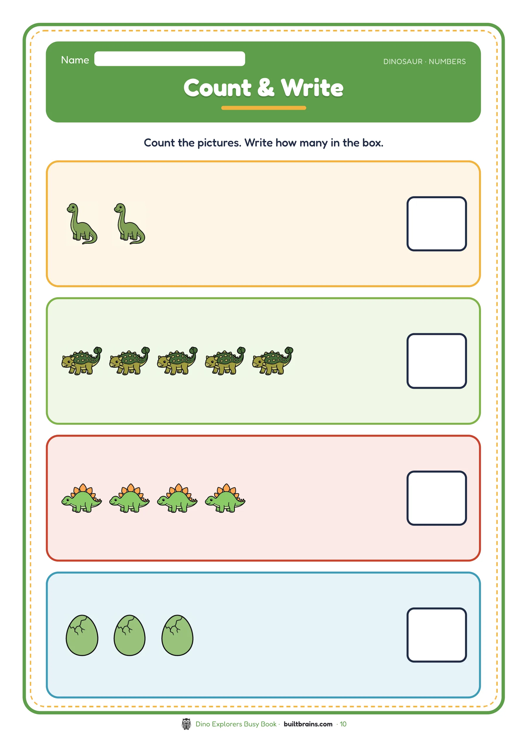 Dino Explorers Busy Book — page preview 5