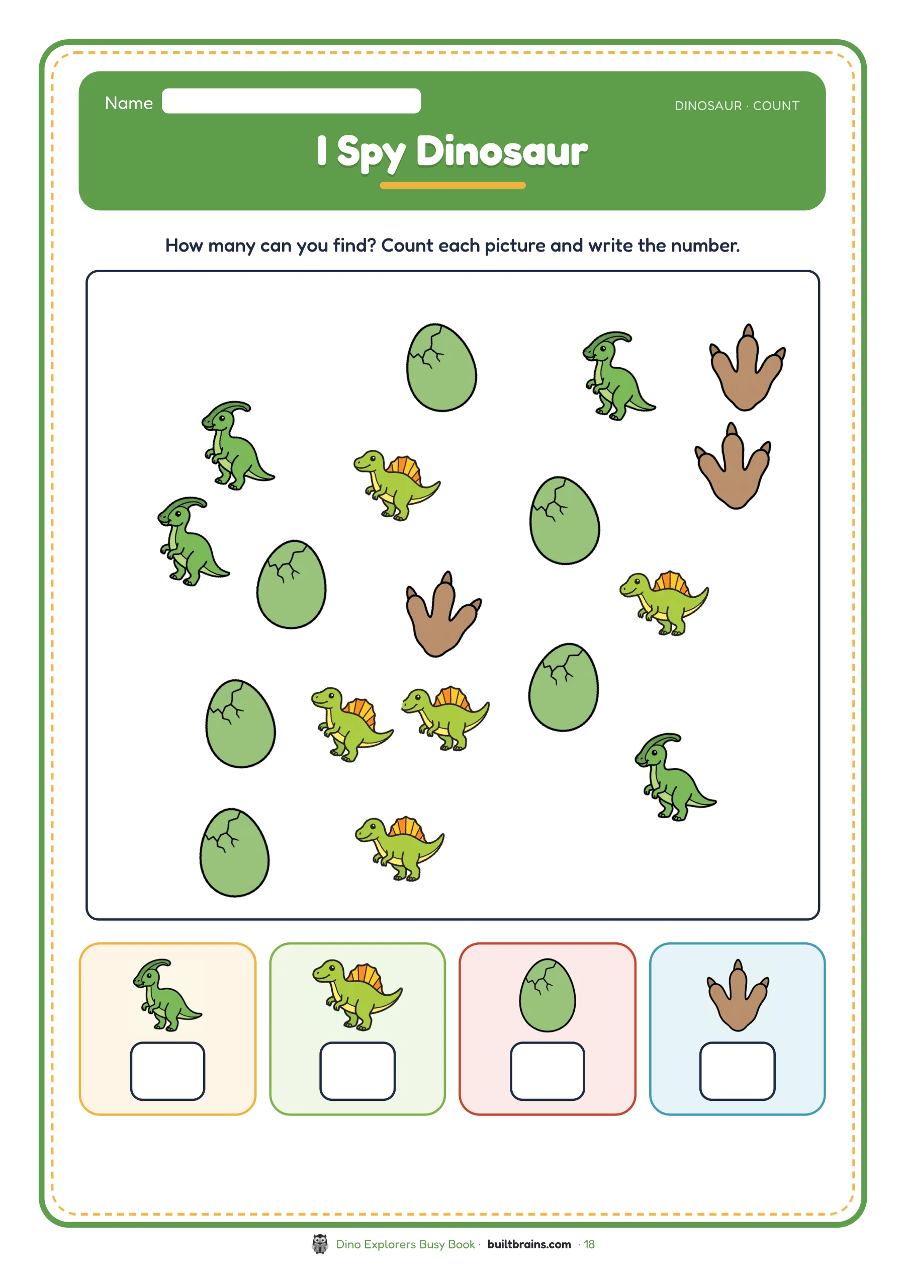 Dino Explorers Busy Book — page preview 7
